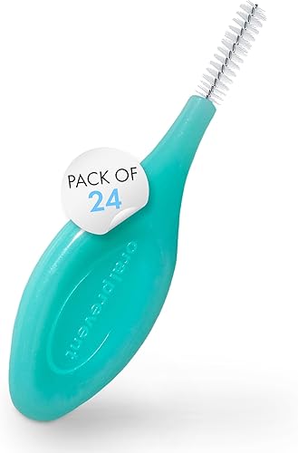 Miniatura 1 de Oral Prevent 24 cepillos interdentales  Limpieza dental para los espacios interdentales  Cepillos Proxy  Prevención de sarro y caries (0.016 in,