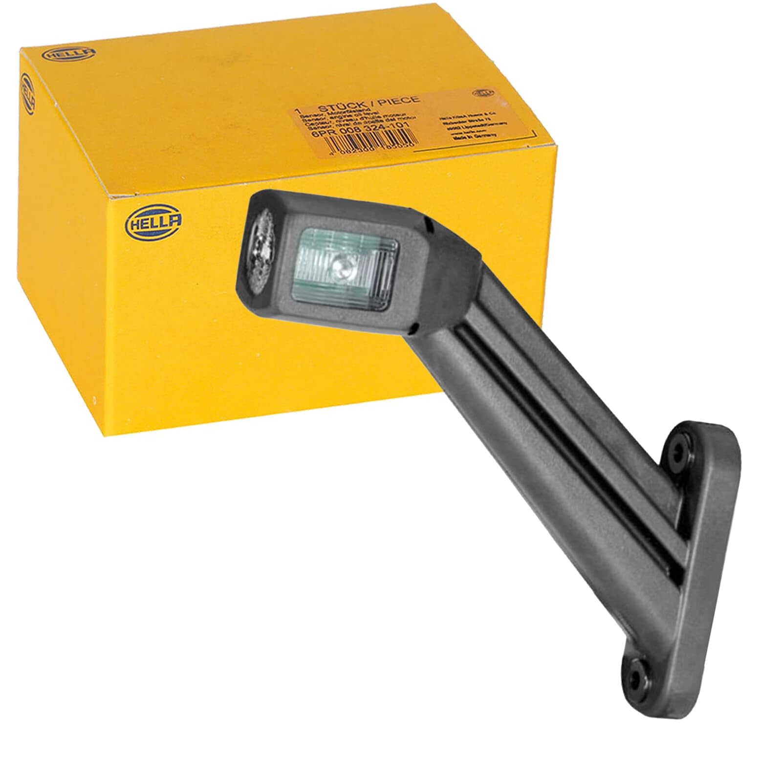 HELLA 2XS 011 744-021 Marker Light - LED - 12/24V - Cable: 500mm - Plug: EasyConn - 2-pin connector - right/Lateral Mounting
