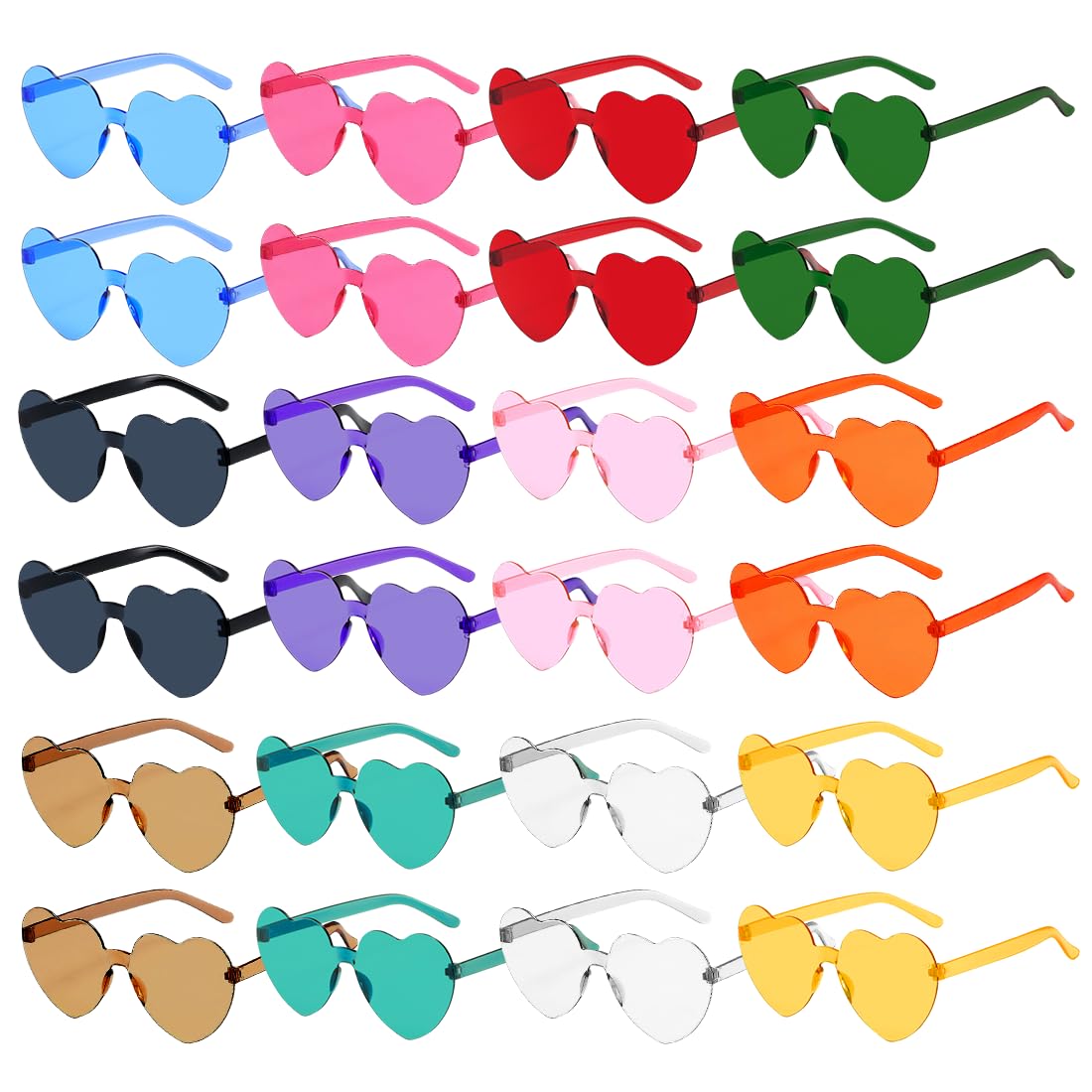 Sprinlot Gafas de Sol Corazón, Divertidas Gafas de Boda, Cumpleaños, Fiesta de Carnaval y Cosplay