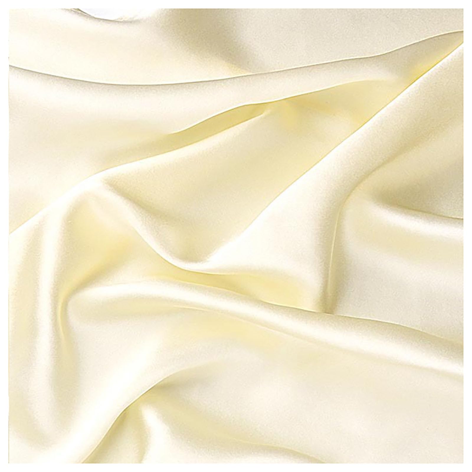 Tissu en soie pure - 100 x 114 cm - Vendu au mètre - 19 mommes - Tissu en satin de soie brillant - Tissu décoratif en soie pour vêtements, pyjamas, écharpes, literie, rideaux, mariage