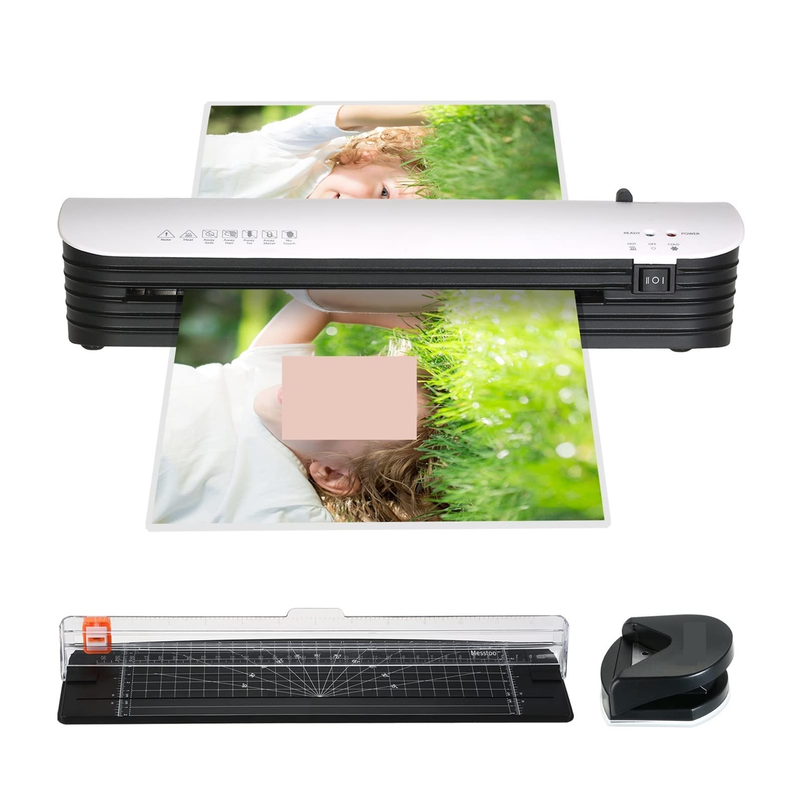 Macchina per laminatura personale Laminatore di pellicola di carta calda e fredda for laminatori for laminatori for la laminatori di film di plastica for foto di documenti A4 per l'ufficio della scuol