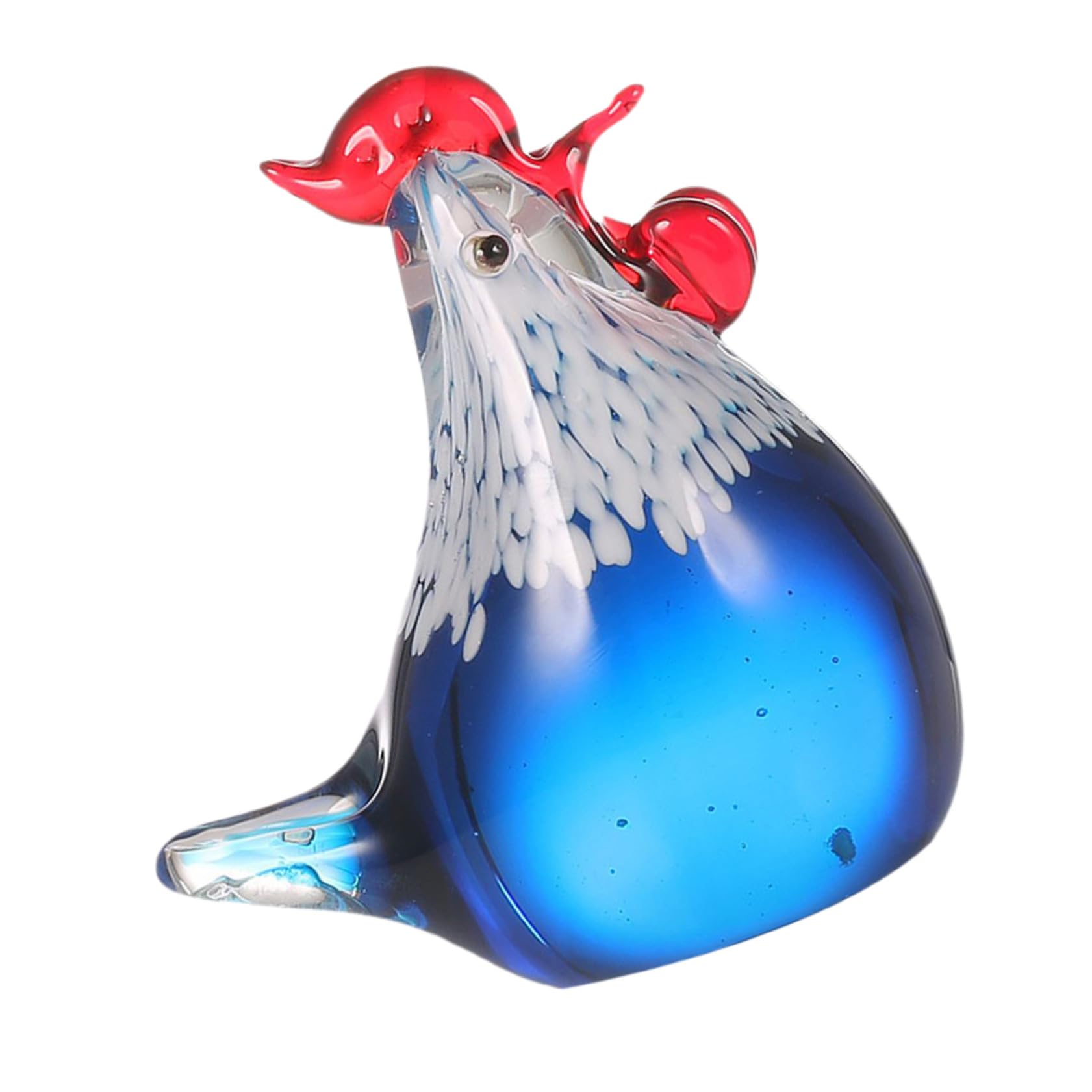 Figurine de poule Homoyoyo : ornement coloré en glaçure pour décoration intérieure