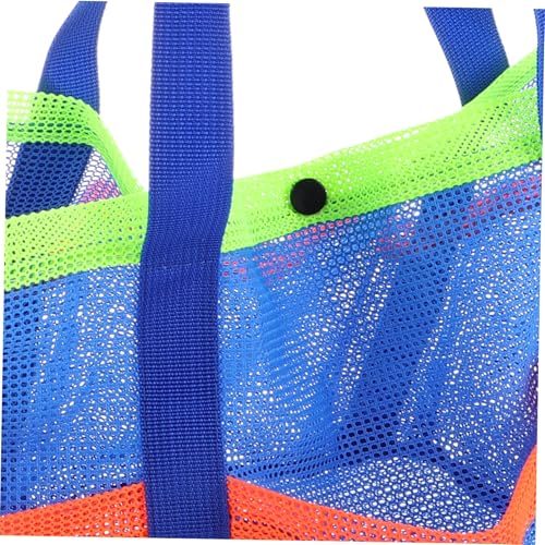 balacoo Multi-Pocket Mesh Beach Tote Bag Foldable Swim Storage with Side Pockets for Sand-Free Organization for Women Travel and Swimming3