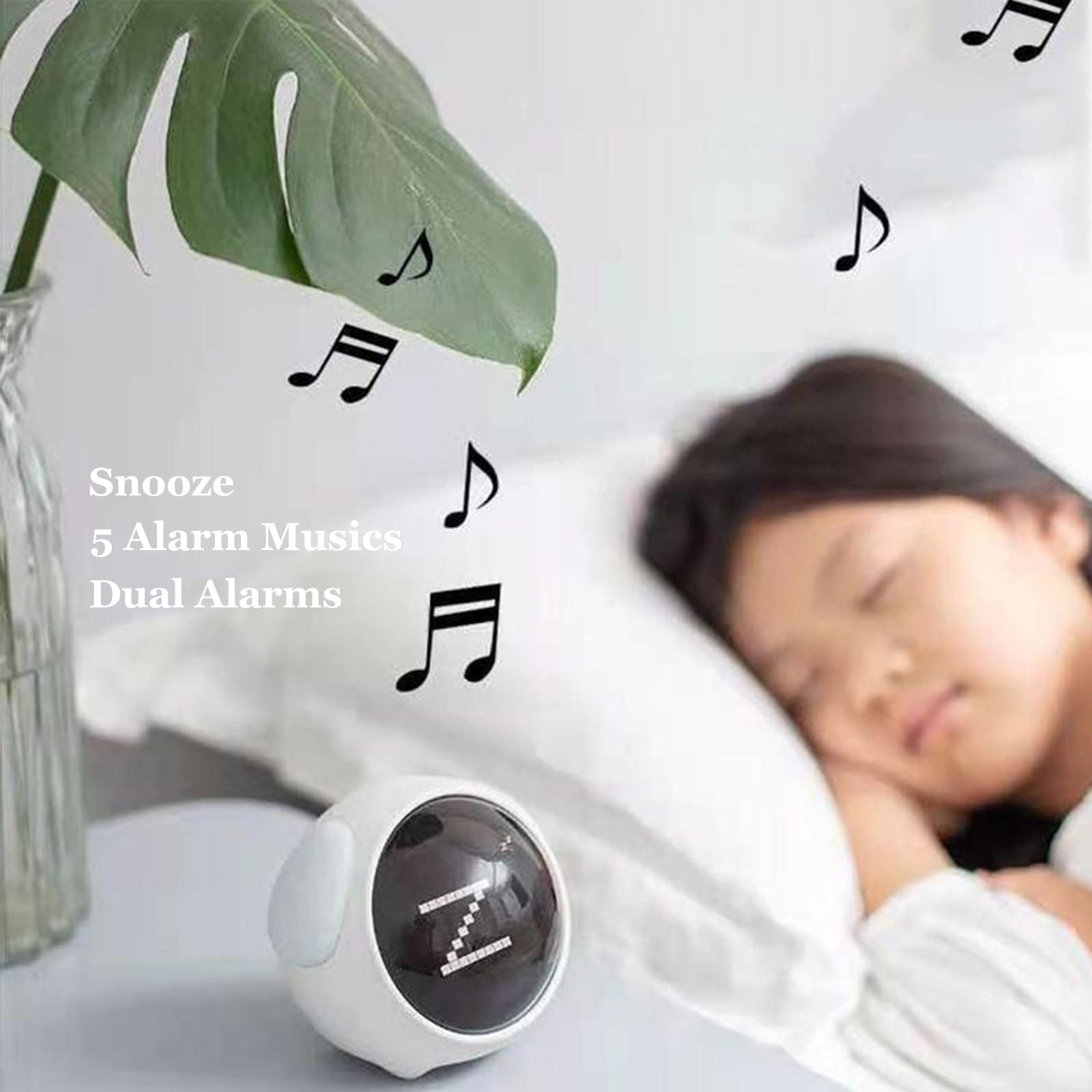 Sveglia per bambini, luce notturna colorata, termometro interno, Sleep Trainer, timer pisolino