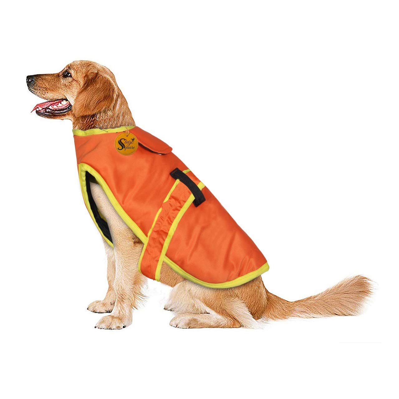 Sage Square Premium Dog Winter Ultra Warm Coat Thicker Fleece Dog Hoodie Vest for Cold Weather (Orange) (Medium-Large - 22 Inch) (B08M5T1PH1) Amazon Price History, Amazon Price Tracker