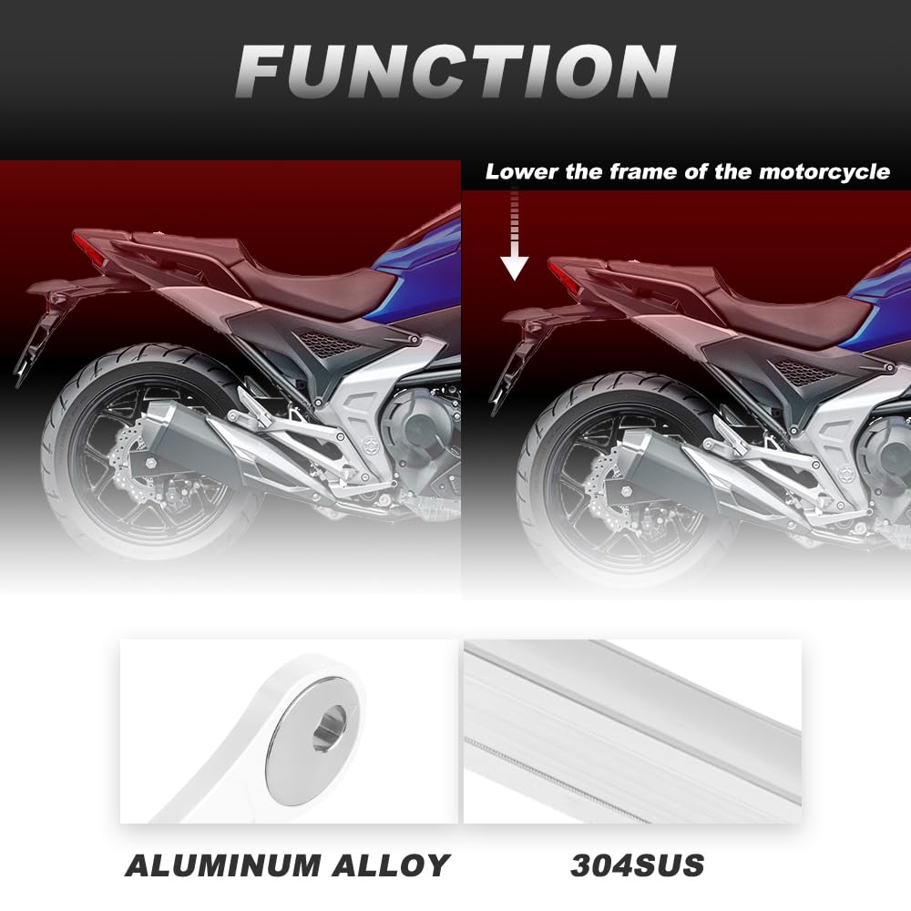Xitomer Kit di Ammortizzatori Regolabili Abbassanti 0-1,2'' Adatti per Tenere 700 XTZ690 2019-2024/MT10 FZ10 2018-2024,YZF R1 2015-2024/ FZR 400 FZR 600 FZR 750 FZR 1000 Ammortizzatori Posteriori