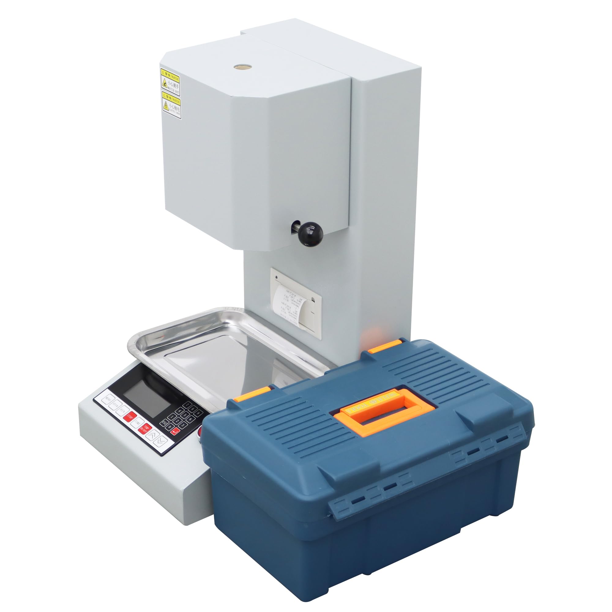 HQHAOTWU Melt Flow Index Rate Tester MFR Indexer Machine Automatic MFR Tester with Printer for Plastic Melt Flow Rate 110V