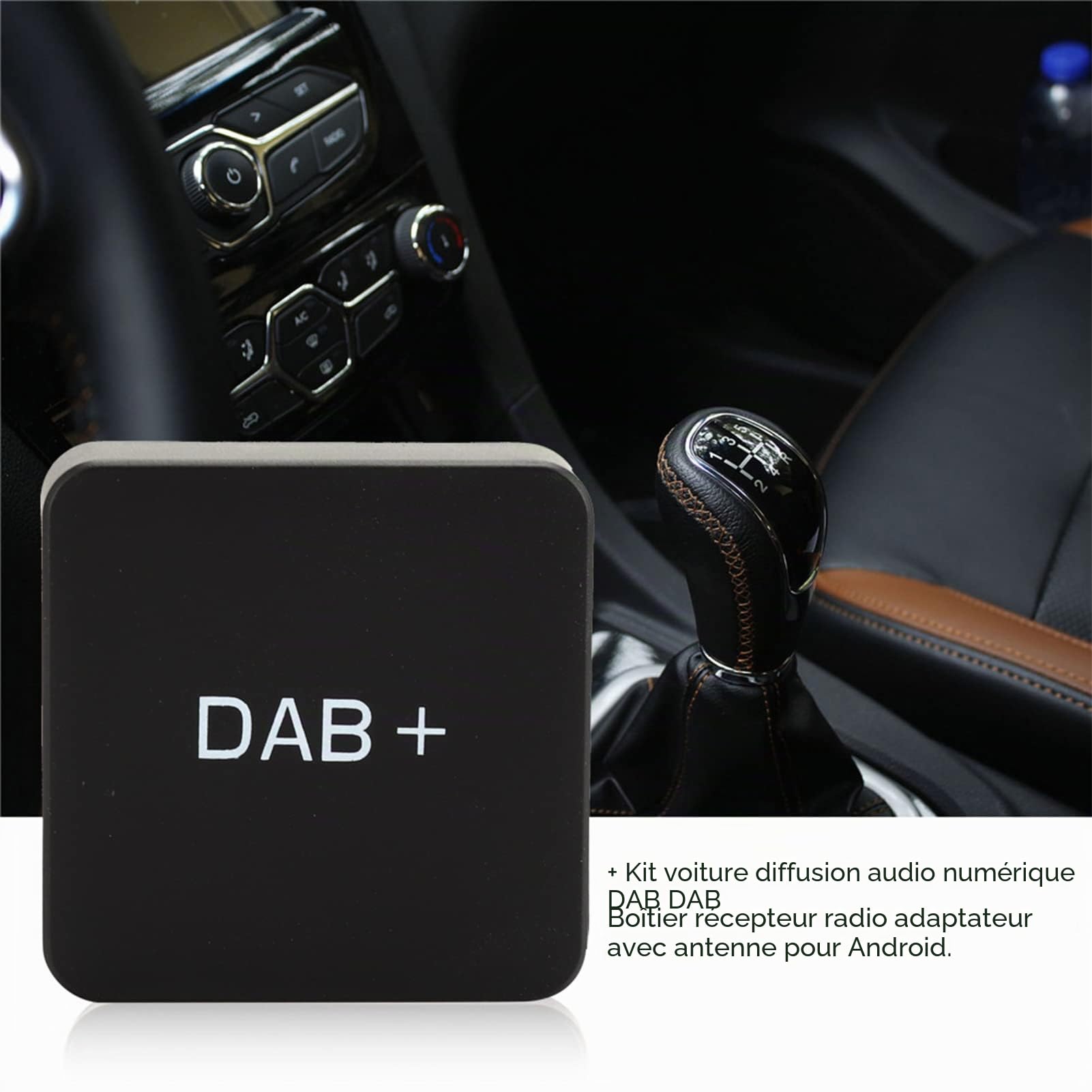 Boîtier Radio DAB + pour Voiture avec Antenne, Kit Adaptateur Récepteur Radio Numérique, Compatible pour Android 5.1 et Versions Ultérieures