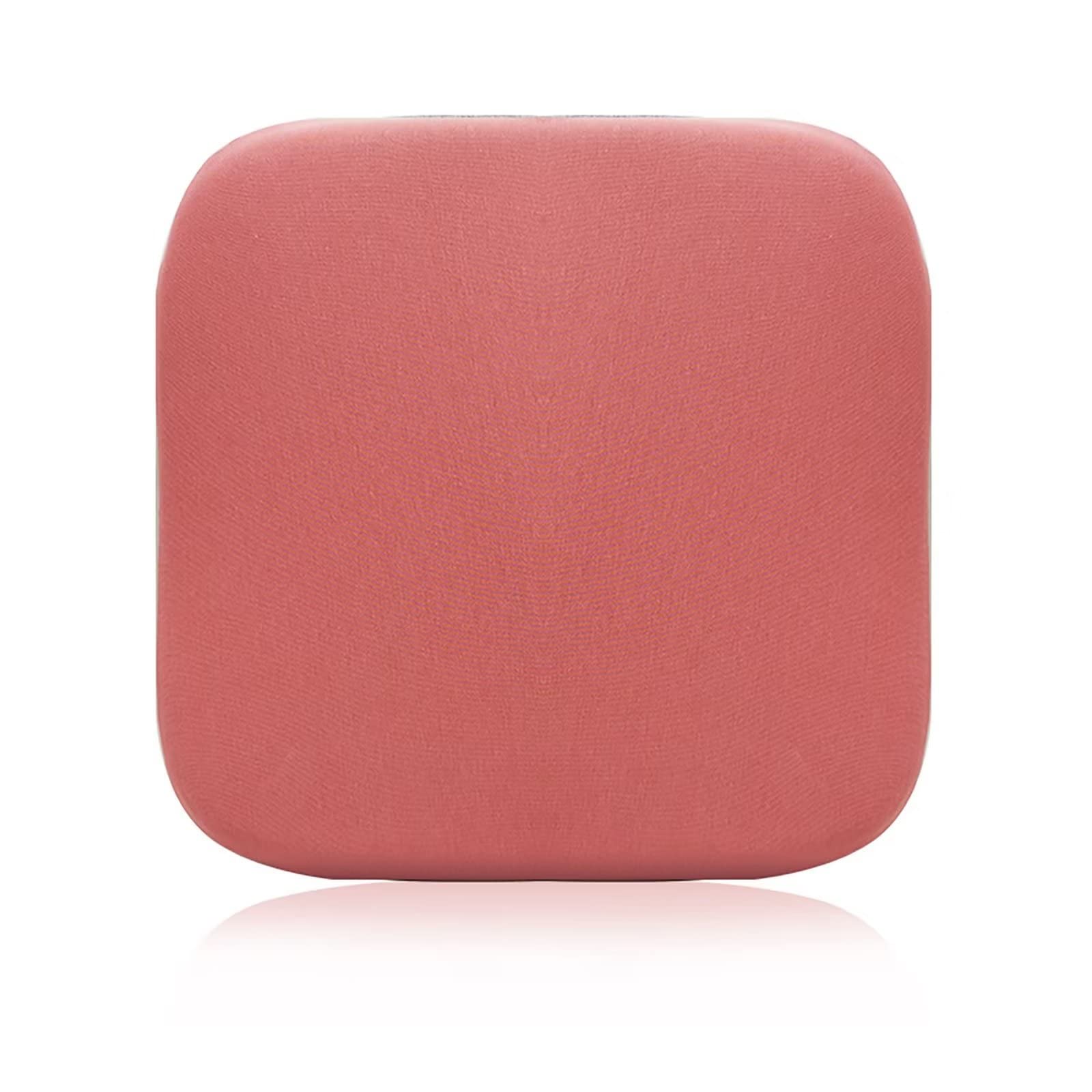 ZIBENE Coussin Assise à MéMoire De Forme, Galette De Chaise Coton Housse Lavable Coussin Chaise Carré 40x40, Garantit Stabilité Et Maintien Pour SièGe De Bureau, Fauteuil, Banc Et Tabouret Rose
