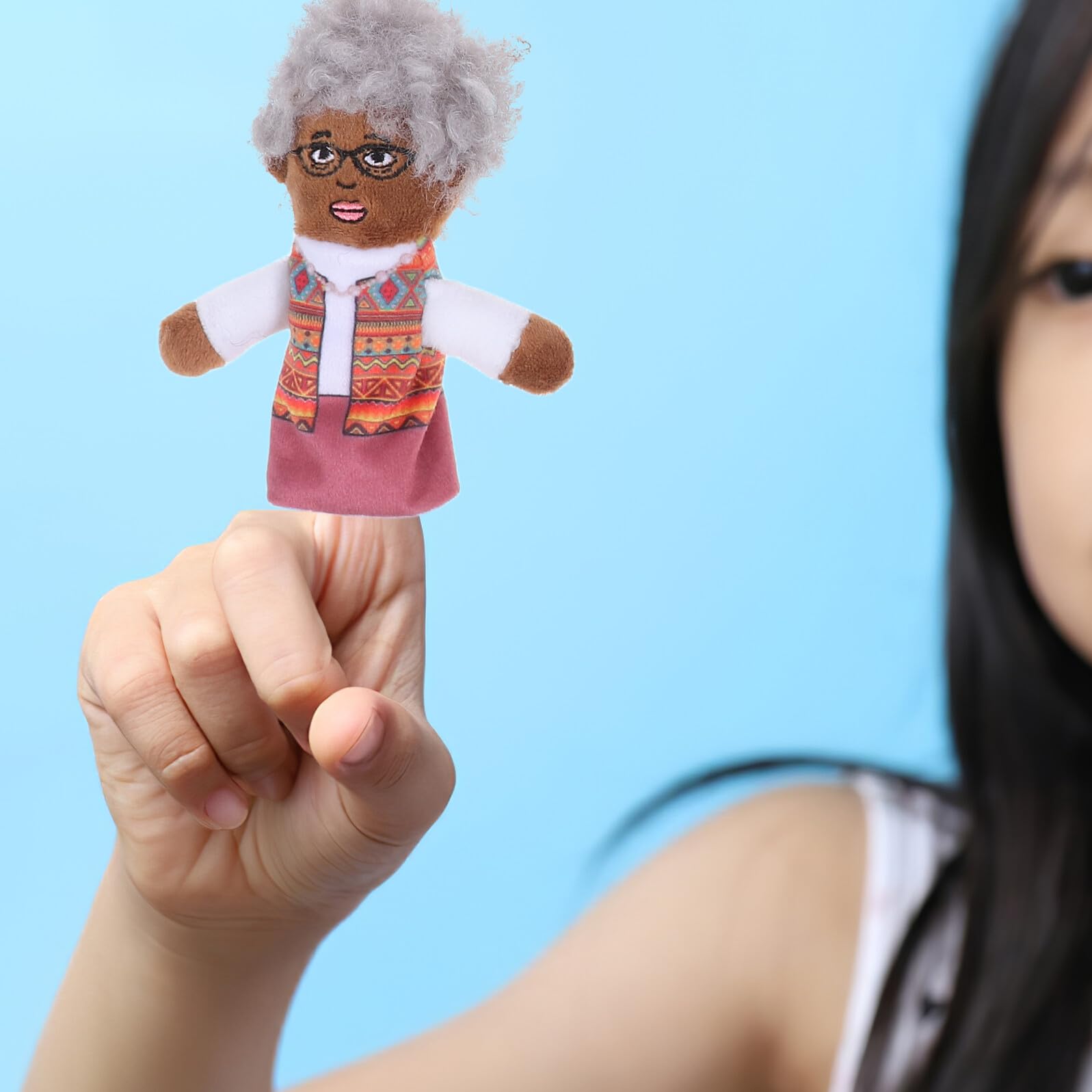 VALICLUD 6pezzi Marionette Da Dita Per Gioco Famiglia e Narrazione Di Burattini in Peluche Per Ragazzo Ragazza Ruolo e Istruzione Carini e Comodi Per Teatro Casa