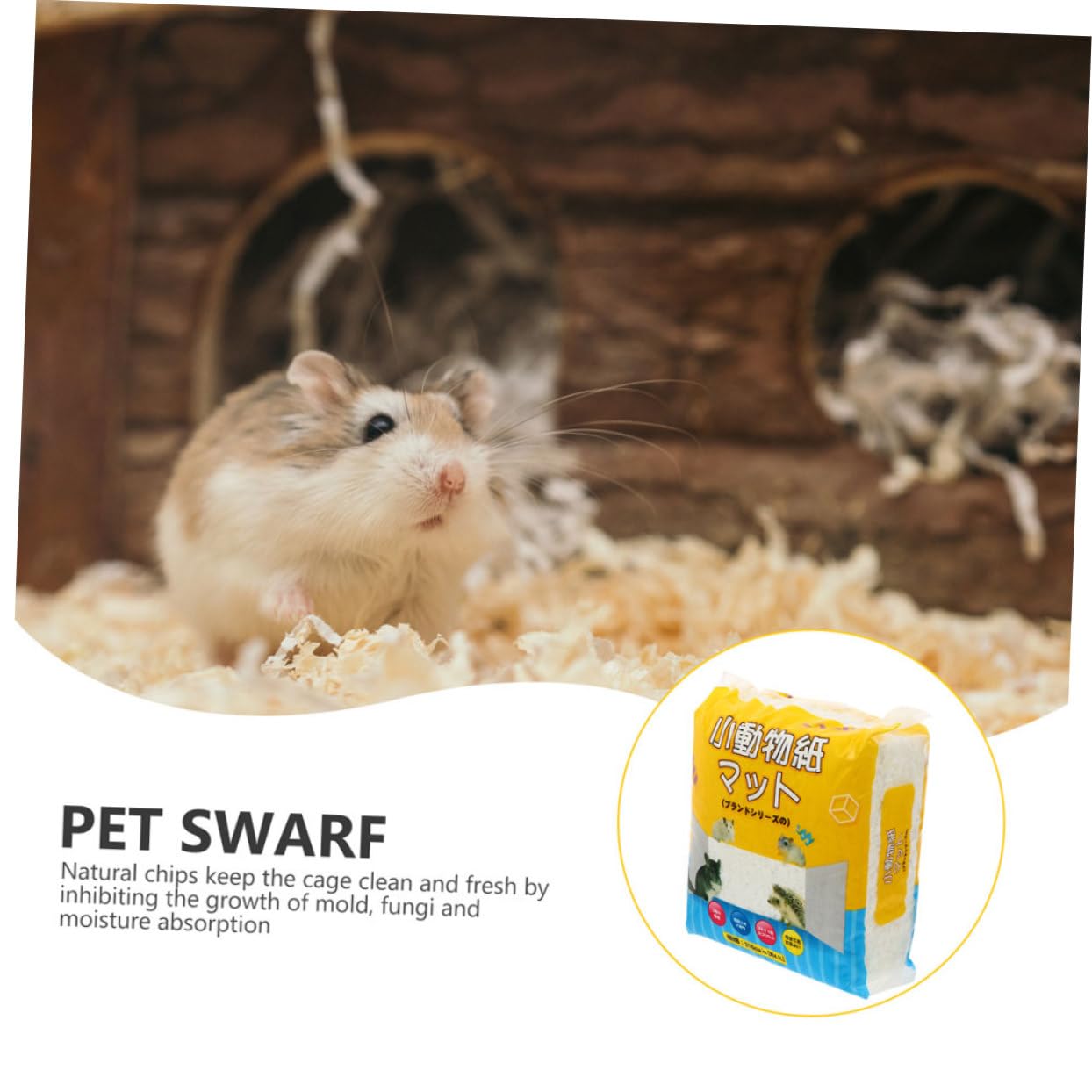 SUPVOX Lettiera per Piccoli Animali in Carta Bianca, Materiale la Nidificazione di Criceti e Cincillà, Assorbente a Bassa Polvere, per Tutte Le Gabbie e Acquari