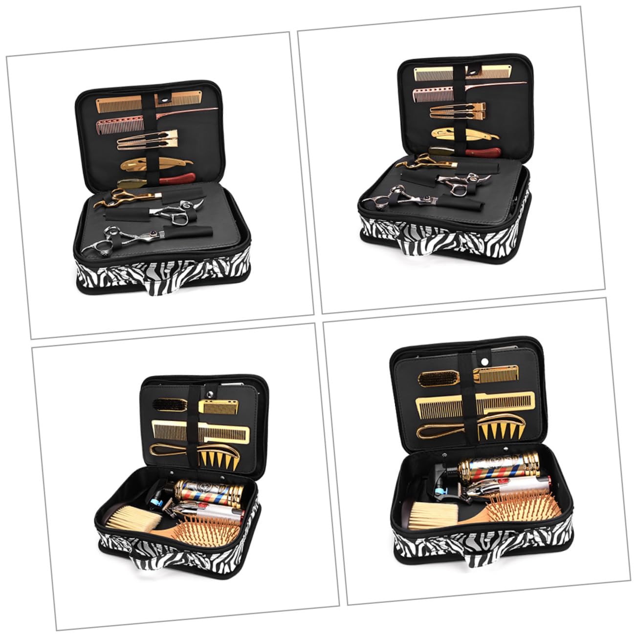 FRCOLOR Borsa per Parrucchiere Portatile Organizer per Strumenti Professionali Custodia Compatta e per Estetisti e Parrucchieri Materiale Resistente e Facile Stile per Accesso Facile e