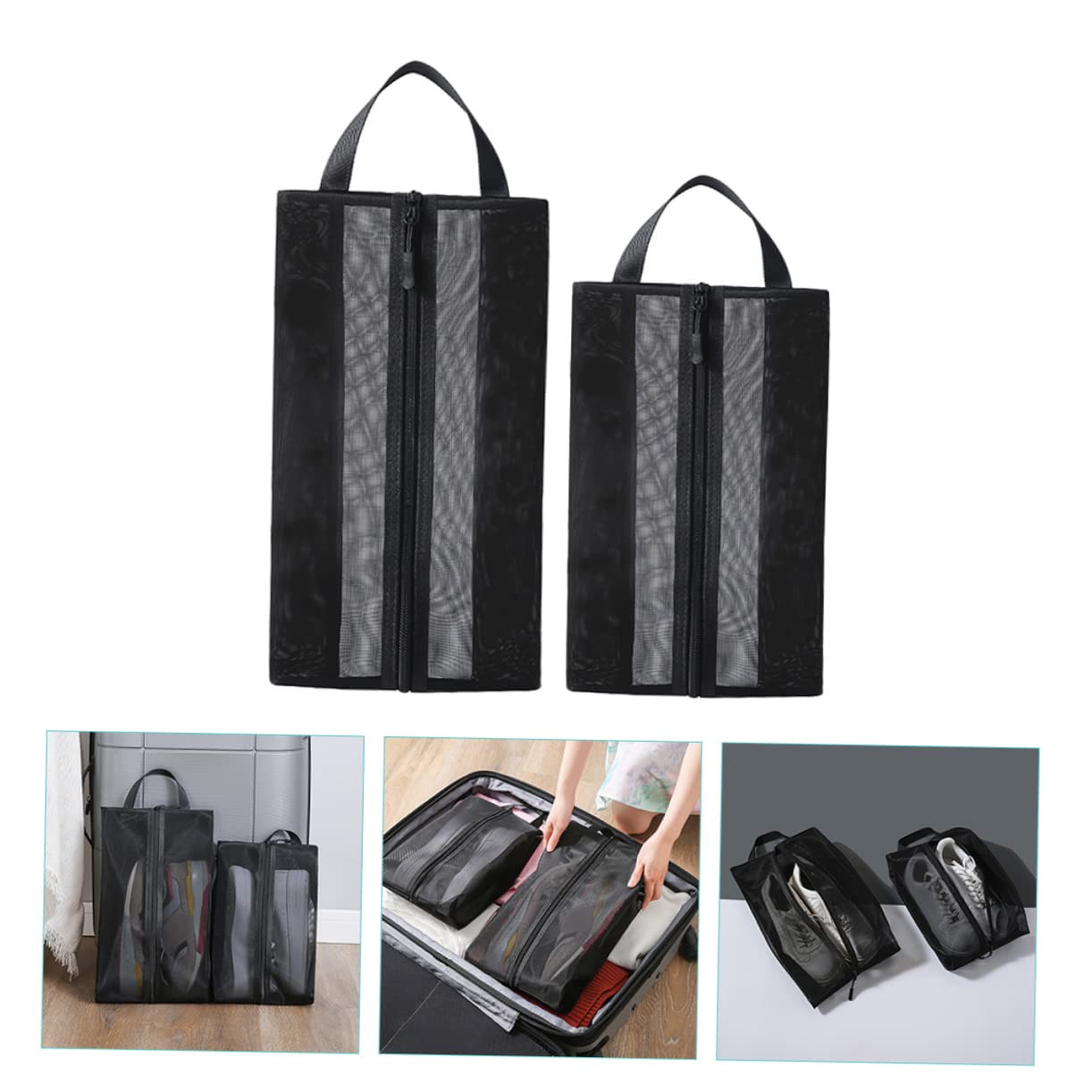 SOIMISS 6stücke Reise Schuhbeutel Atmungsaktive Aufbewahrungstaschen Für Schuhe Transparente Organizer Für Reisen Staubdichte Lagerung Praktische Schuhtaschen Für Männer Und Frauen