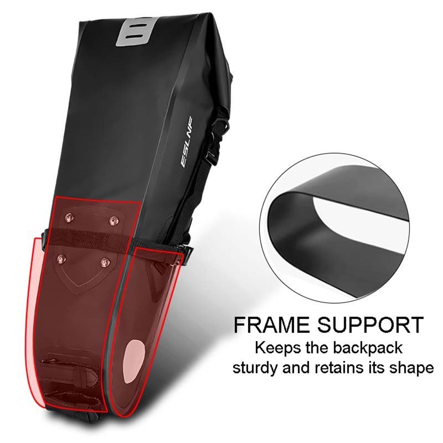 scosao Bolsa Sillin Bicicleta Impermeable Expandible Alforja Trasera para Bicicletas,12L Bolsa Asiento Trasero para MTB Bici Carretera Plegable