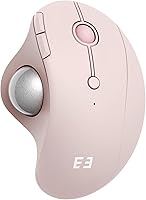 Vista 9 de seenda Ratón de Trackball inalámbrico, mouse Bluetooth Rollerball con control de pulgar ergonómico, recargable, conexión de 3 dispositivos Púrpura