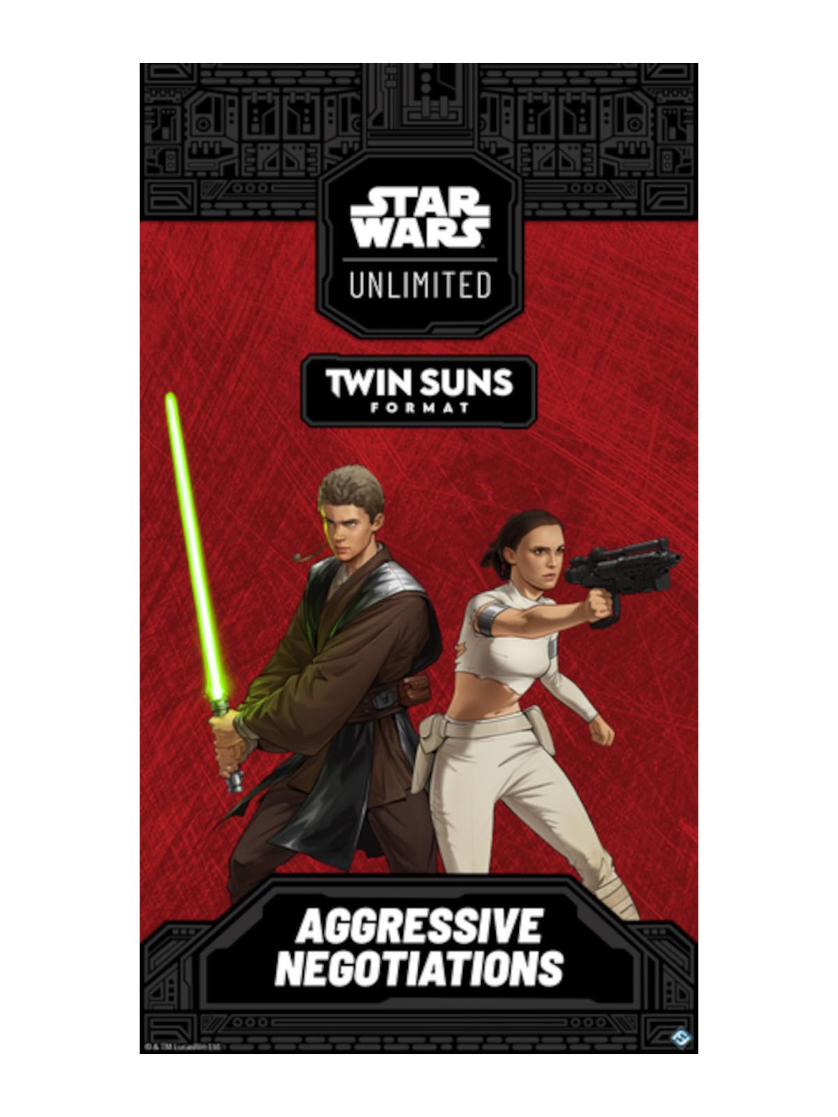 Asmodee | Star Wars: Unlimited TCG | Aggressive Negotiations: Anakin Skywalker and Padmé Amidala Twin Suns Deck | Prebuilt 80-Card Multiplayer Deck | Age 12+ | 3 to 4 Players | 20 Min