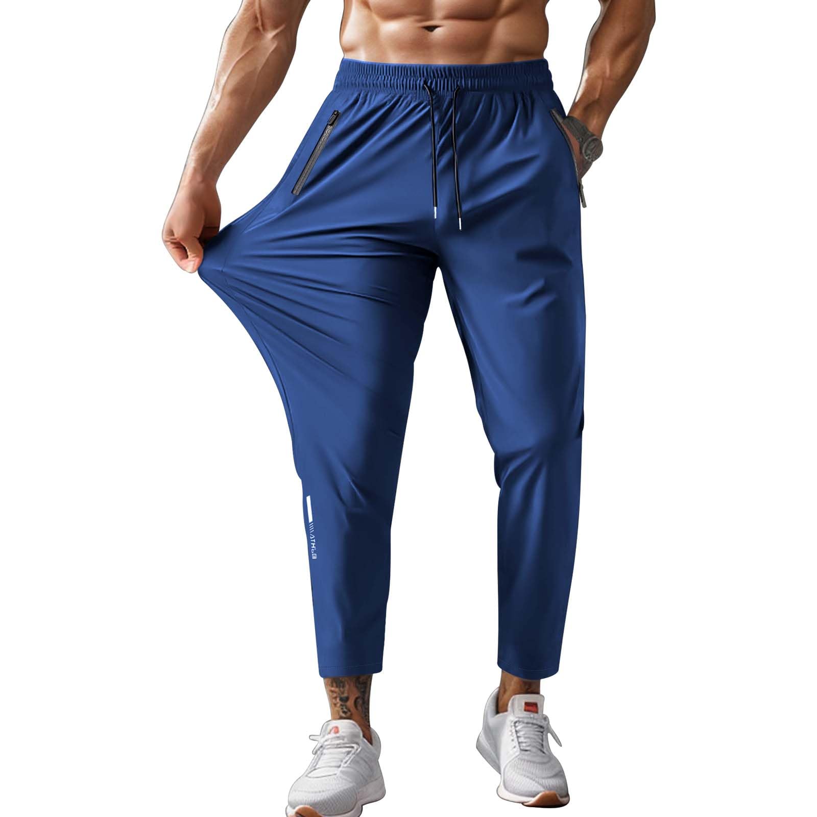 Hidkat Herren-Wanderhose, schnelltrocknend, leicht, Sweathose, Outdoor-Angelhose, wasserabweisend, mit Reißverschlusstaschen
