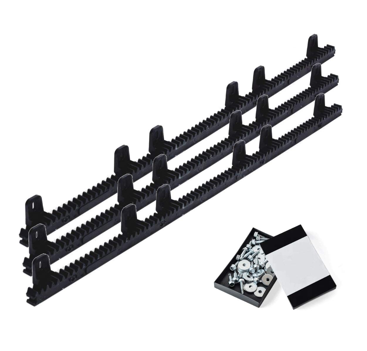Kit completo motor corredera 500kg profesional para automatizar puertas y cancelas correderas de hasta 500 kg de peso, con accesorios de calidad profesional y manual en español.
