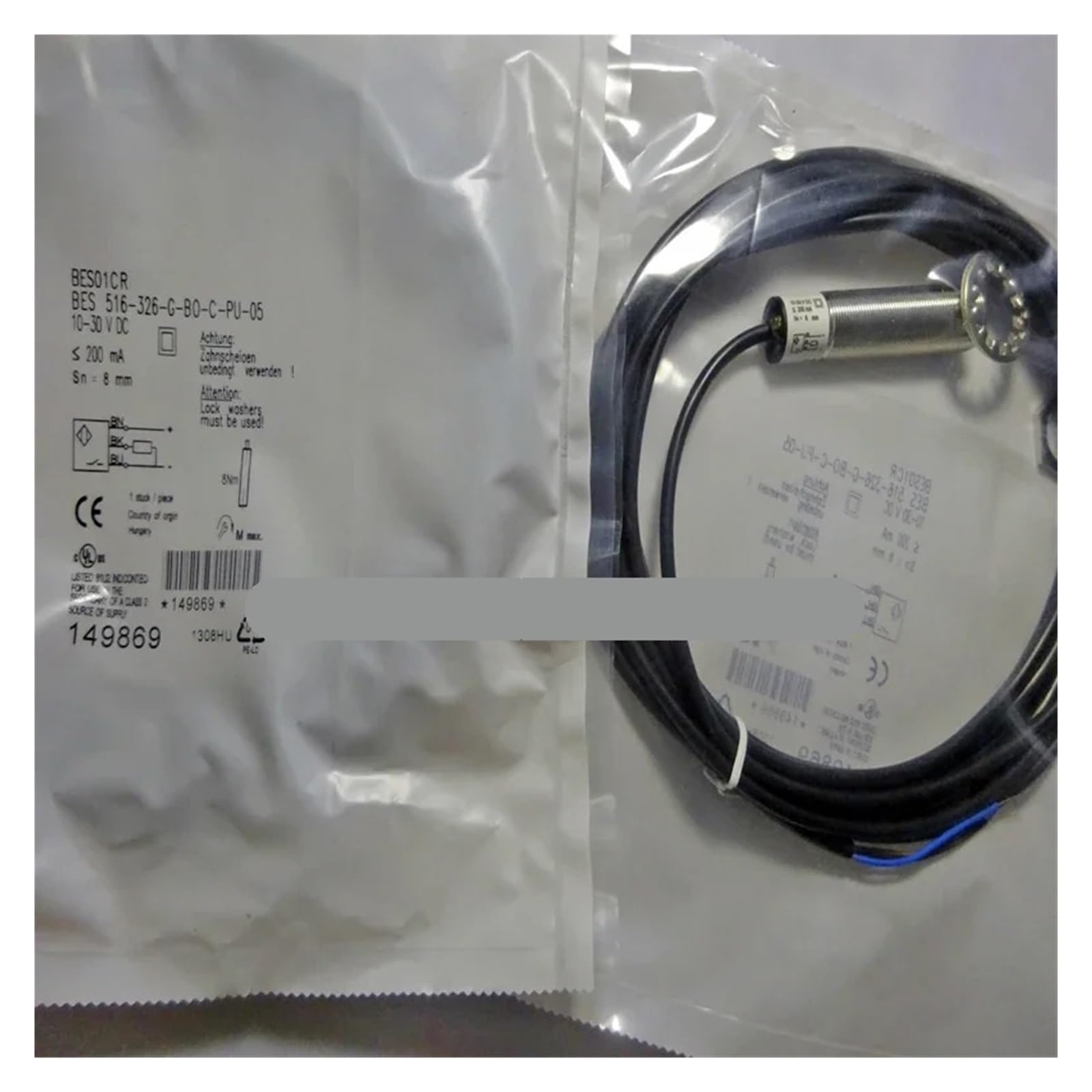 NACODLUL 1pcs BES0070 BM18MG-PSC16F-S04K M30MF-USC15B-S04K/-S04G Proximity sensor(M30MF-USC15B-S04G)