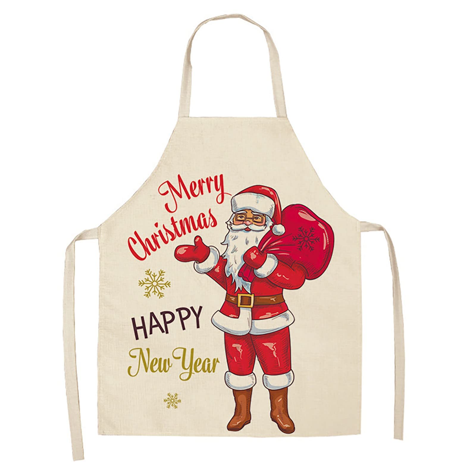Mandil Impermeable Mujer Cocina de Navidad Delantales de cocina Delantales de tela escocesa negra y roja Delantal ajustable de tela escocesa de búfalo para hornear Gorro Cocinero Hombre (L, B)