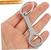 Vista 7 de Carro de compras de 4 uds., carrito de compras, llavero universal de acero inoxidable, abridor de botellas de metal, herramienta rascador de boletos