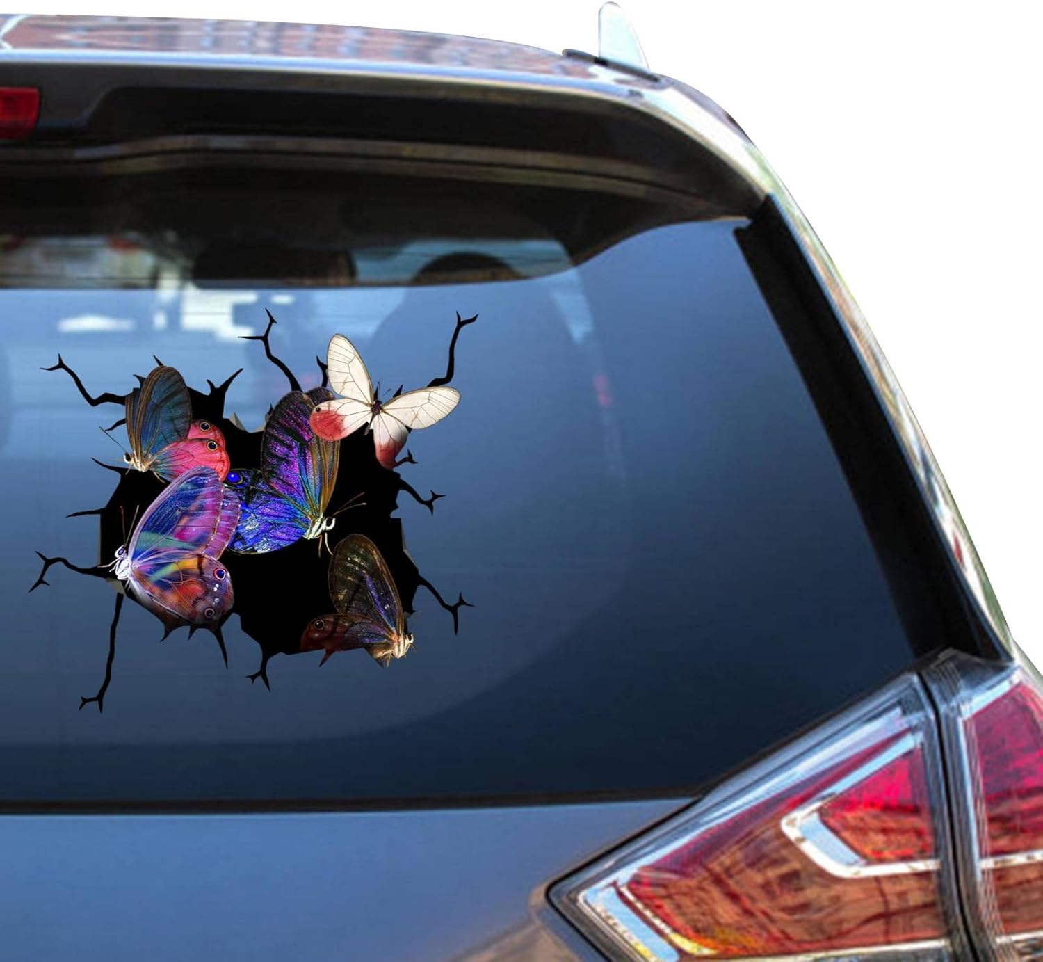Butterflies D&eacute;cor Decals, Stickers &amp; Vinyl Art Set 3x S Ticker Decal Vinyl Car Bike Bumber Butterfly Black Butterfly Mirrored D&eacute;cor Decals, Stickers &amp; Vinyl Art