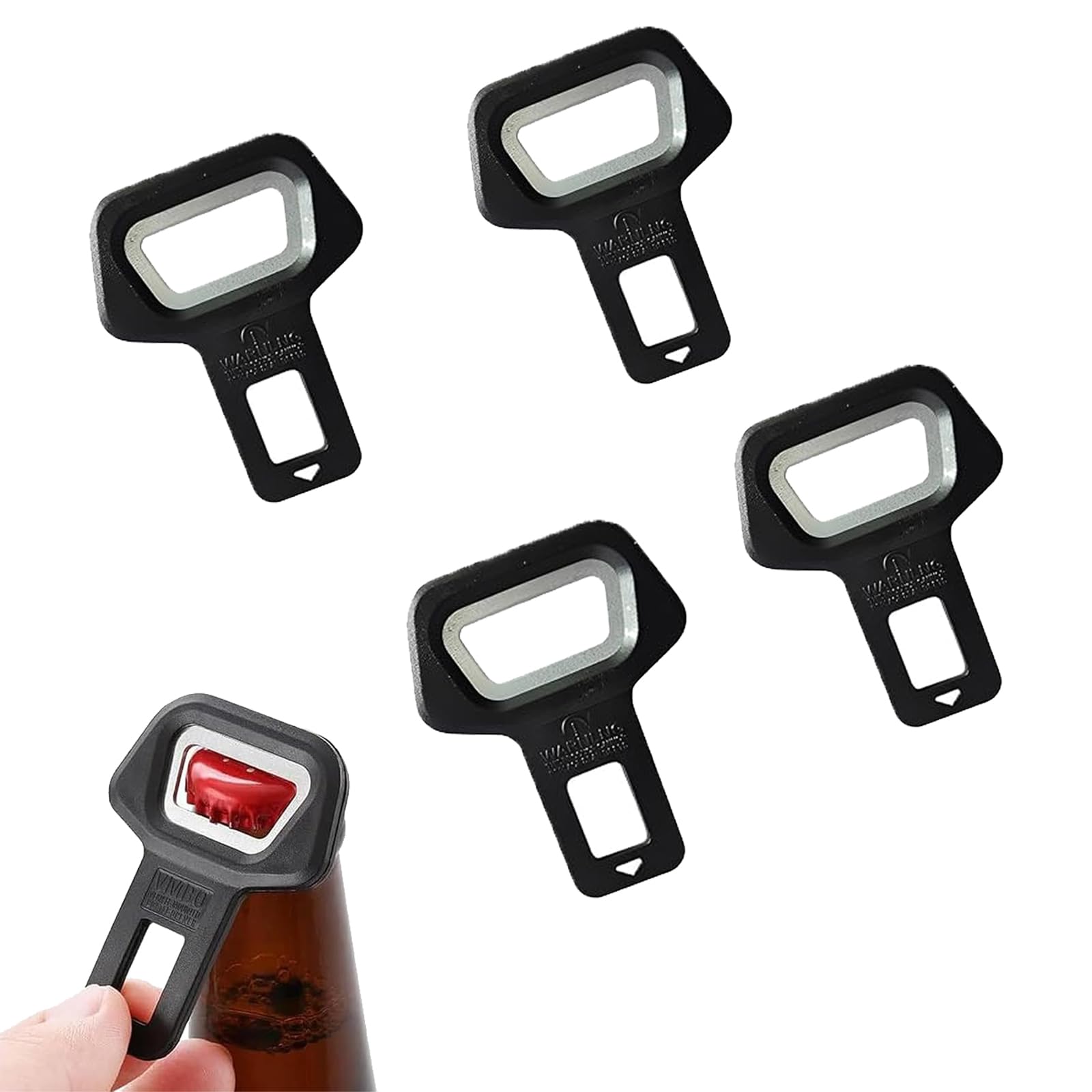 Adaptateur de Ceinture de Sécurité Universel 4 Pièces 5×6,4 cm Pièce de Rechange pour Voitures