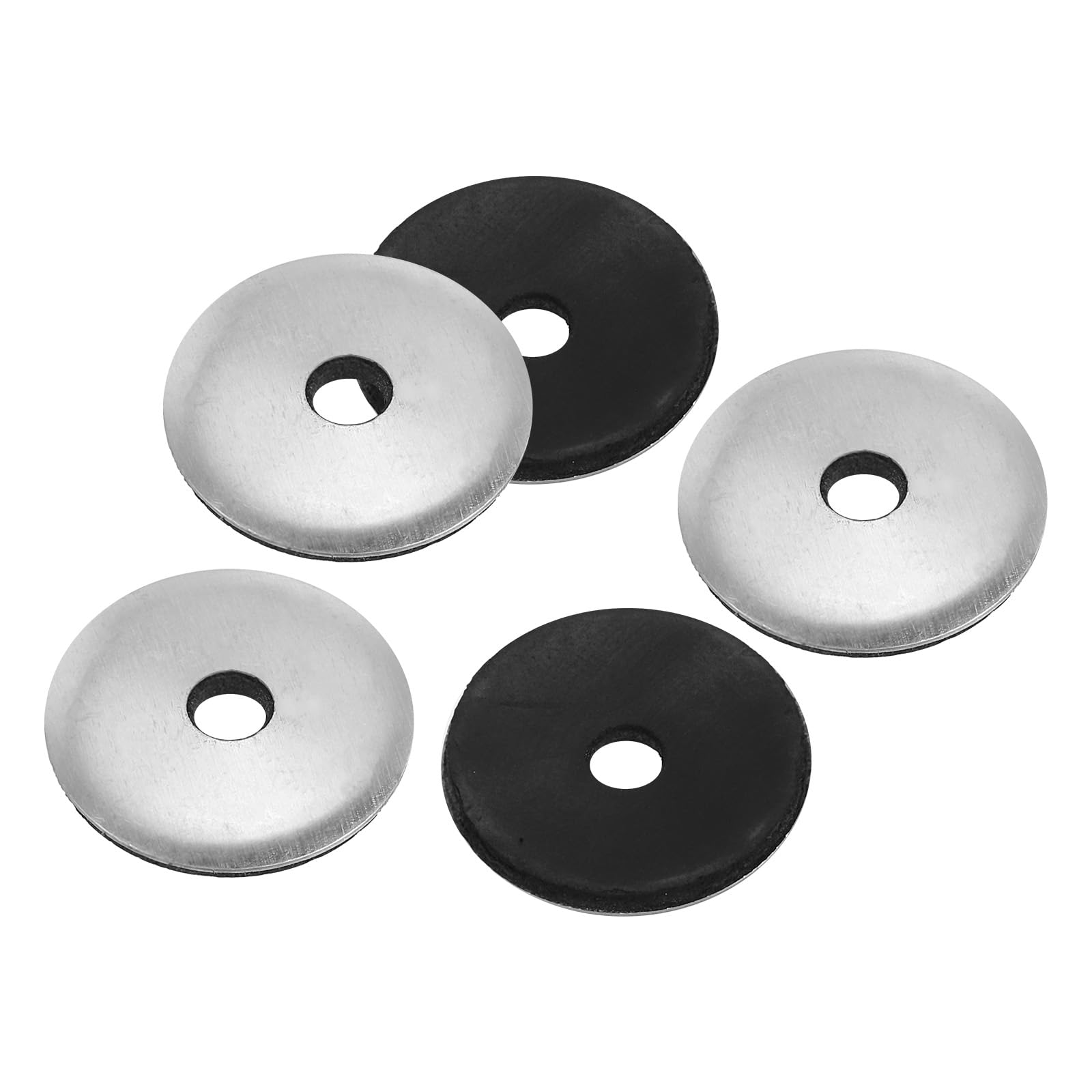 PATIKIL 7/32"x1" Aluminum EPDM Bonded Sealing Neoprene Rubber Sealing Washers