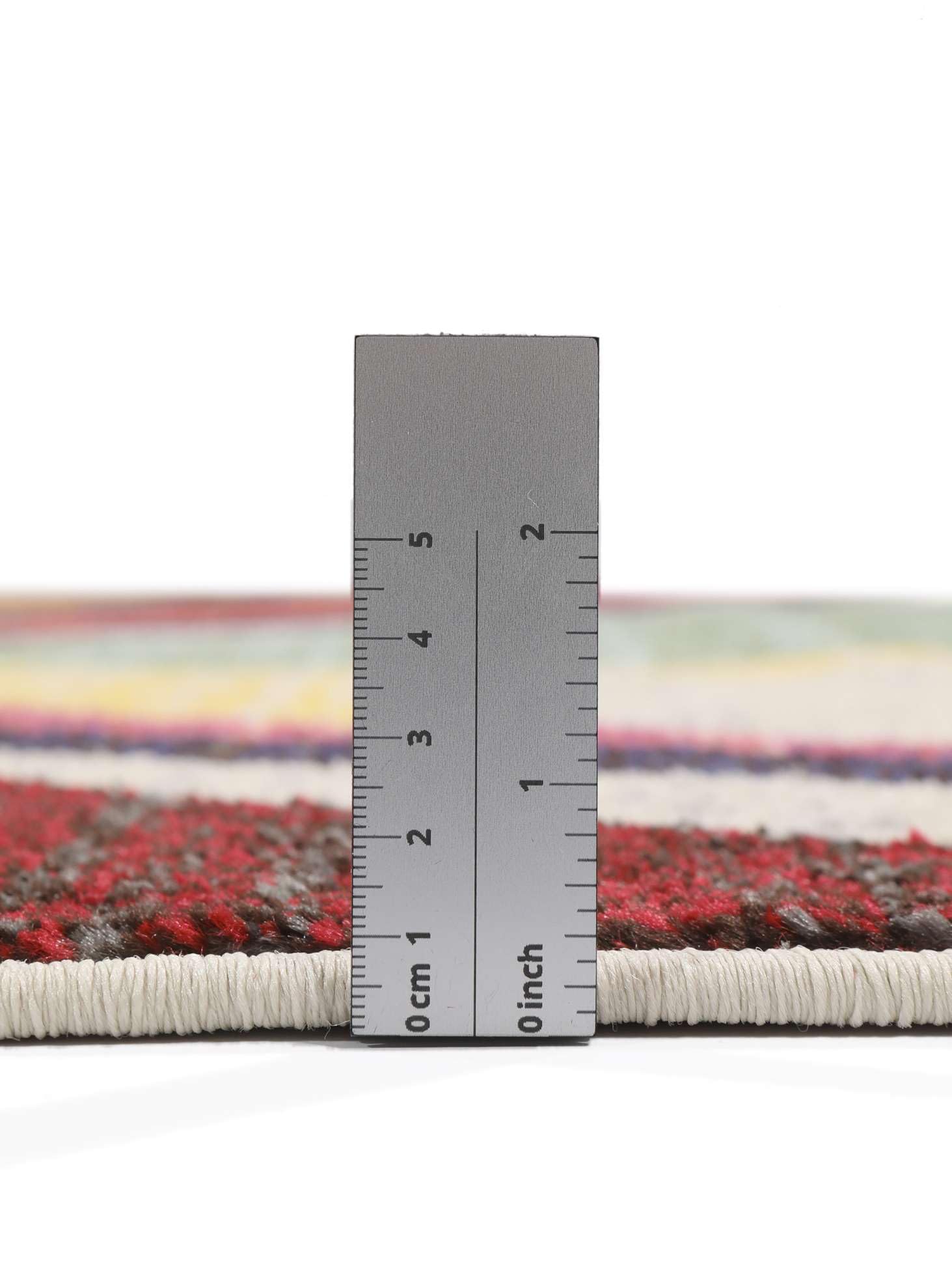 RugVista Markiz Alfombra, 140 x 200 cm, Multi/Rosa | Berber / Morocco, Rectangular, Pelo medio, Limpieza en seco, Oeko-Tex 100, Sala de estar, Dormitorio, Cocina