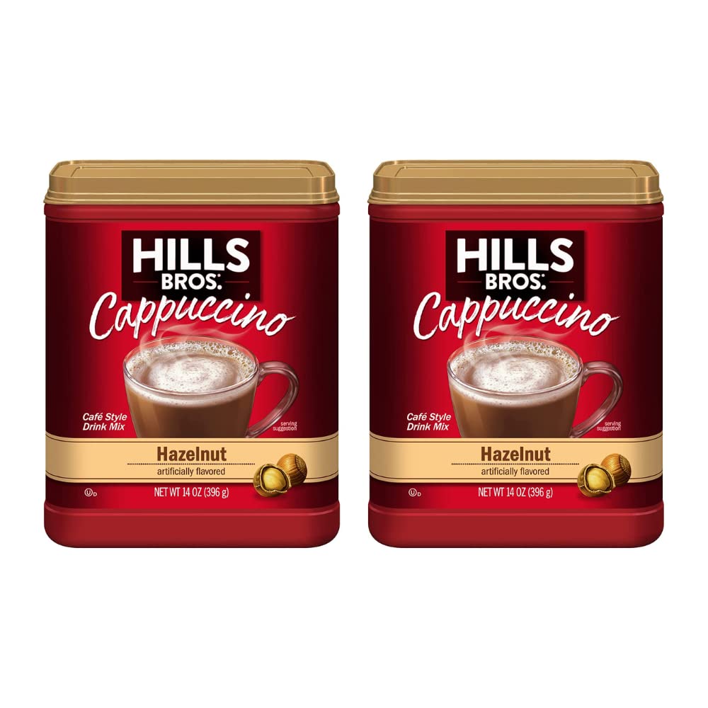 Hills Bros. Flavor Coffee (Hazelnut, 14 Ounce (Pack of 2)