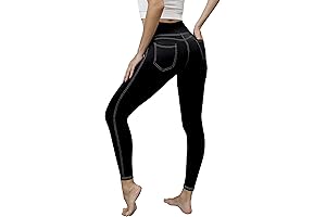 VOOVEEYA Jeggings: Ultimate Tummy Control with Stretchy Comfort