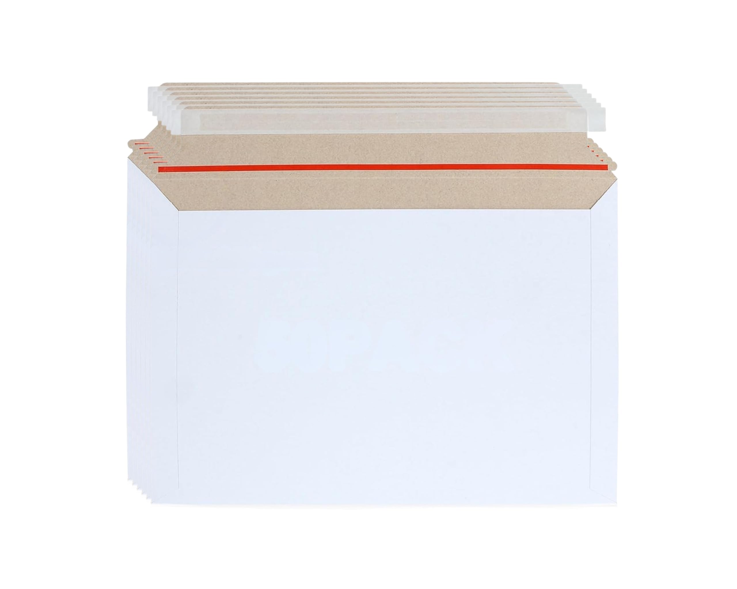 Buste in cartone bianco, 250 g/m², formato C4/C5, con chiusura adesiva, striscia di strappo, adatte ai tuoi documenti (400, C5)