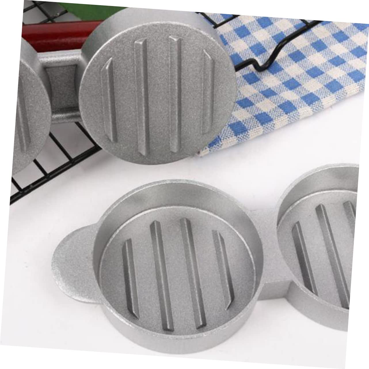 Toyvian 2 Pezzi Stampo per Hamburger Alimentare Utensile per Pressare e Burger