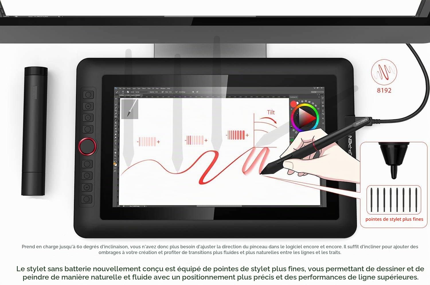 Diverse 13.3 inch Screen Full-Laminated IPS Display Dial Button & Express Keys for Art & Design learners and Teachers