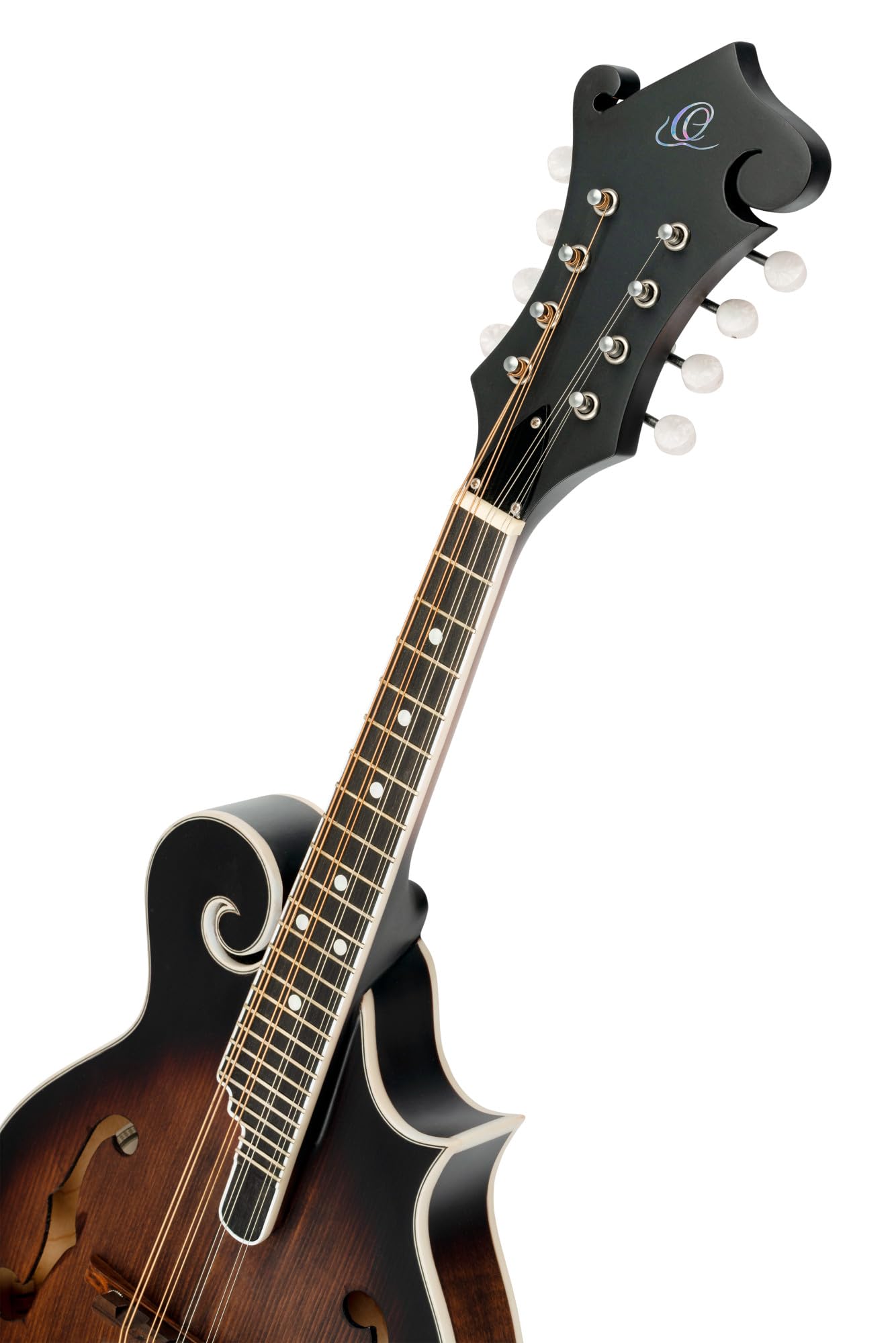 Ortega Guitars Mandoline Style F Électro-Acoustique – Ouïes en F – Série Americana – Épicéa/Érable, Marron (RMFE30-WB)