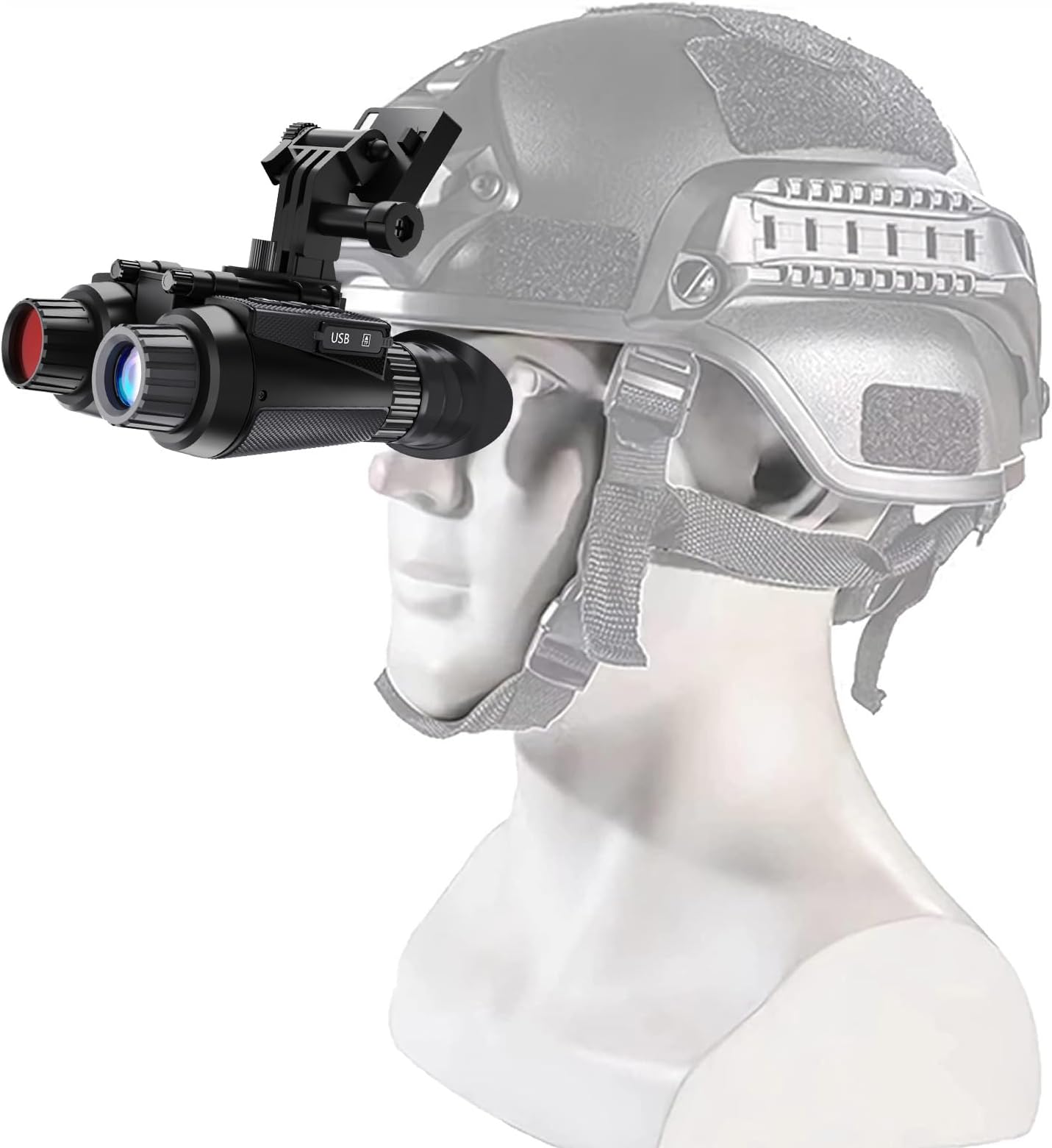 4K Head-Mounted Night Vision Goggles & Binoculars – Infrared NVG with 4 Color Vision, Manual Focus & 8X Digital Zoom for Hunting, Camping, and Outdoor Surveillance