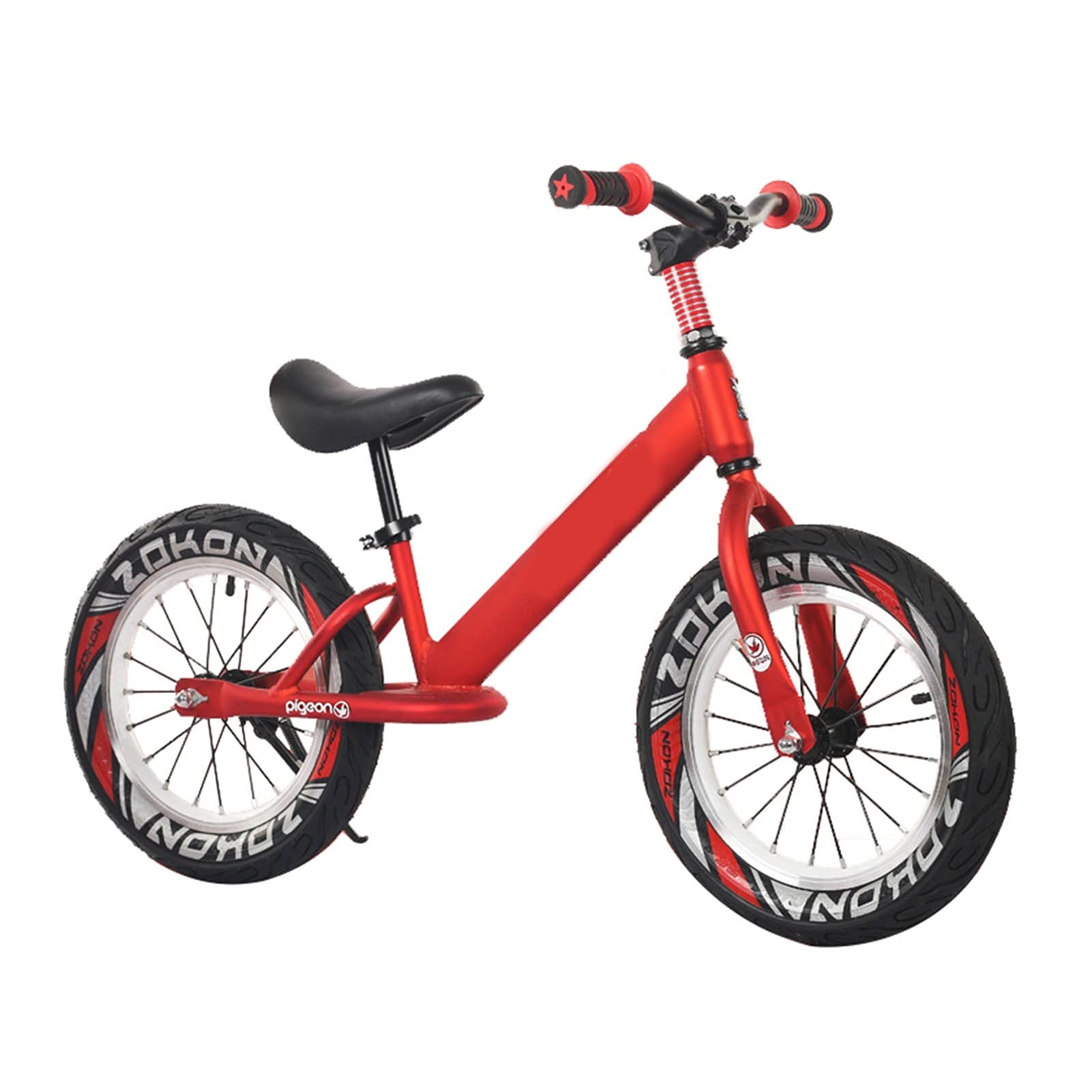 Hs&sure Big Kid Balance Bike with 16 Inch Air Tires, Red No-Pedal Training Bicycle, Suitable for Height 118-150cm, Adjustable Seat, Girl Growth Gift