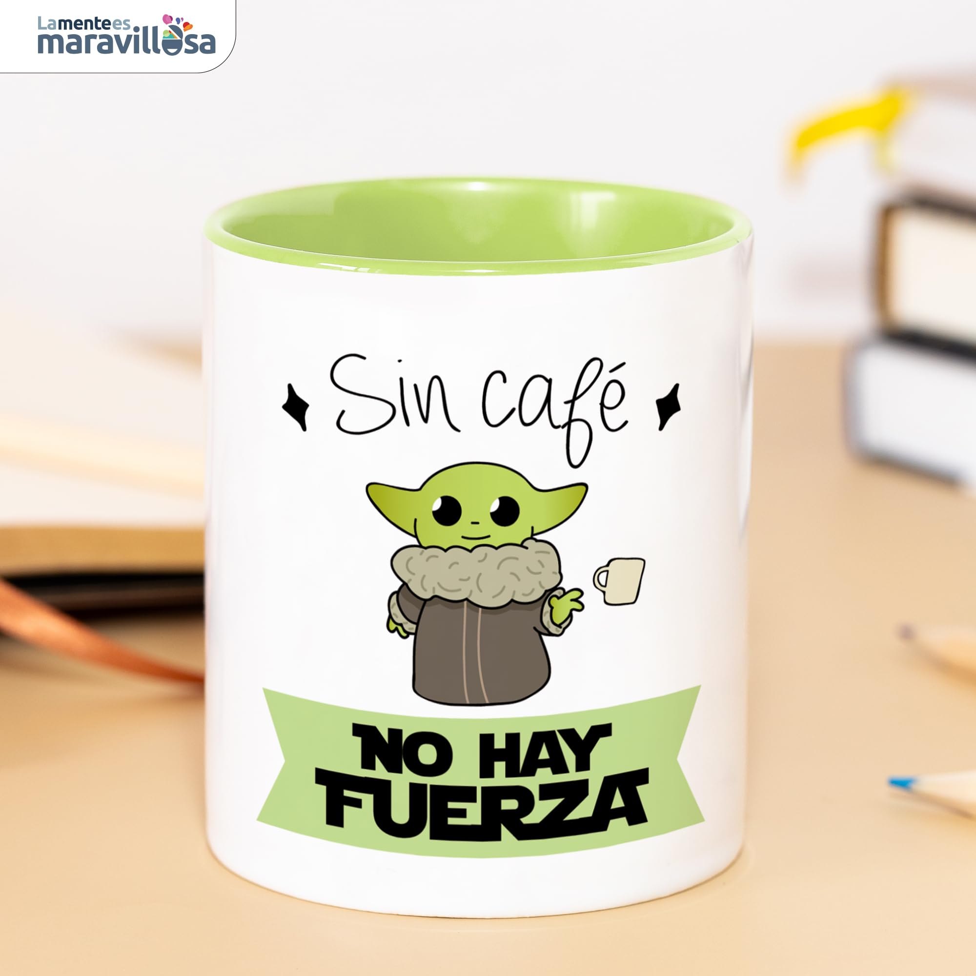 La Mente Es Maravillosa - Tasse Avec Phrase Et Dessin. Cadeau Original Et Drôle (50 Et Si