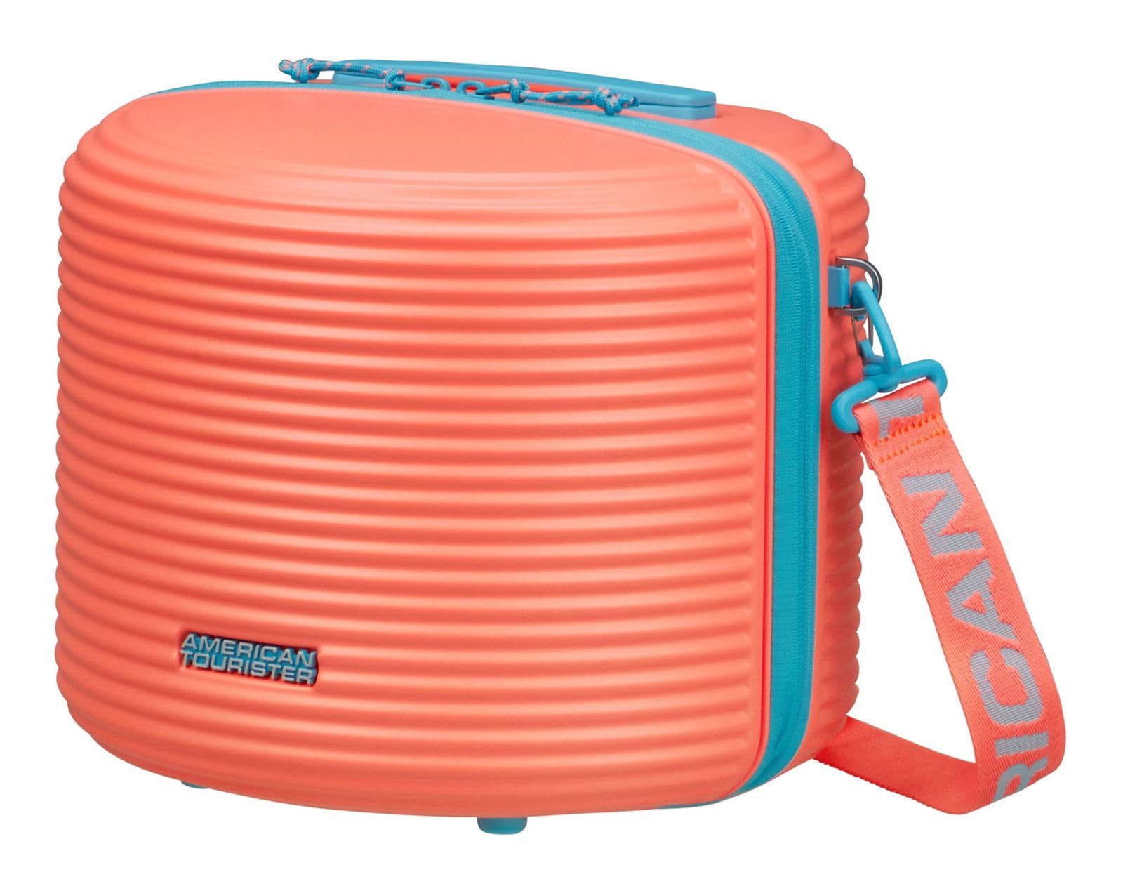 American Tourister Kosmetiktasche Rollio Beauty Case Coral/Blue Koralle