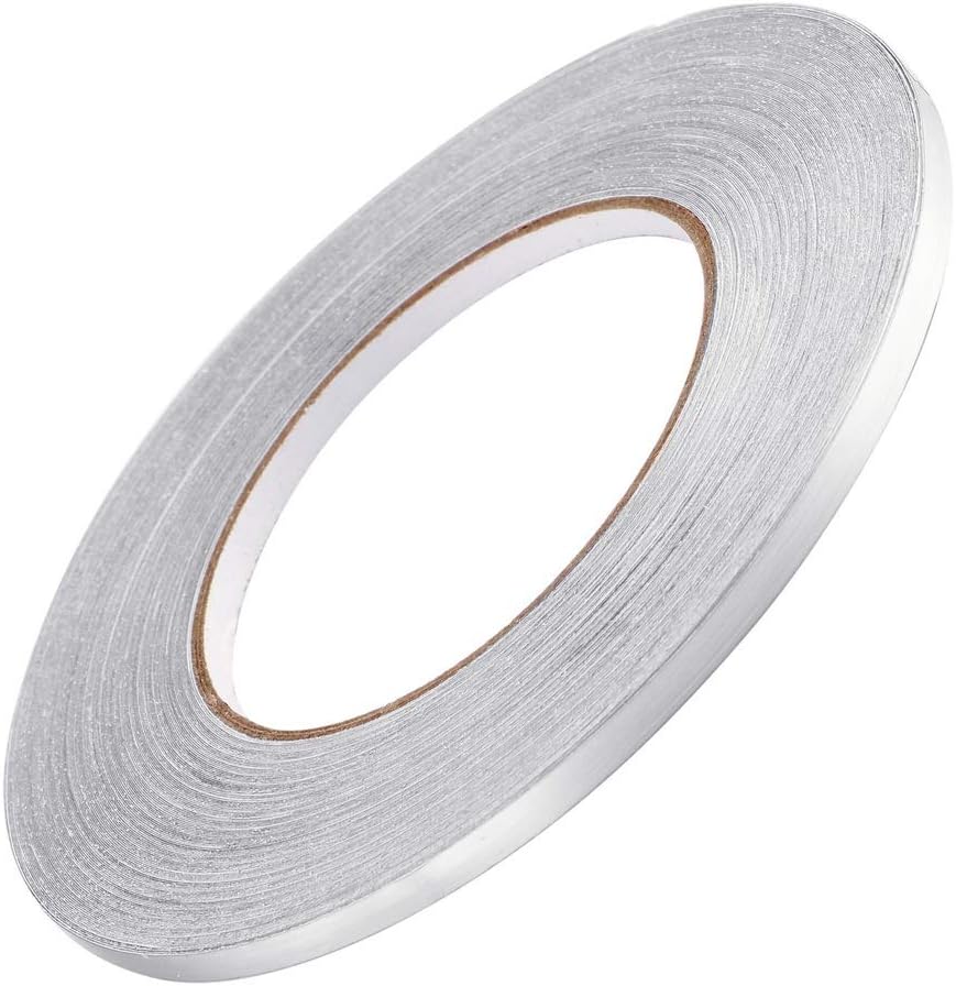 KBHome Decor Floor Seam Sticker self-adhesive Tile Stickers Decorative Sealing Foil Tape Waterproof Gold Silver DIY Foil Strip Wall Sticker (Silver, M-1CM*50M)