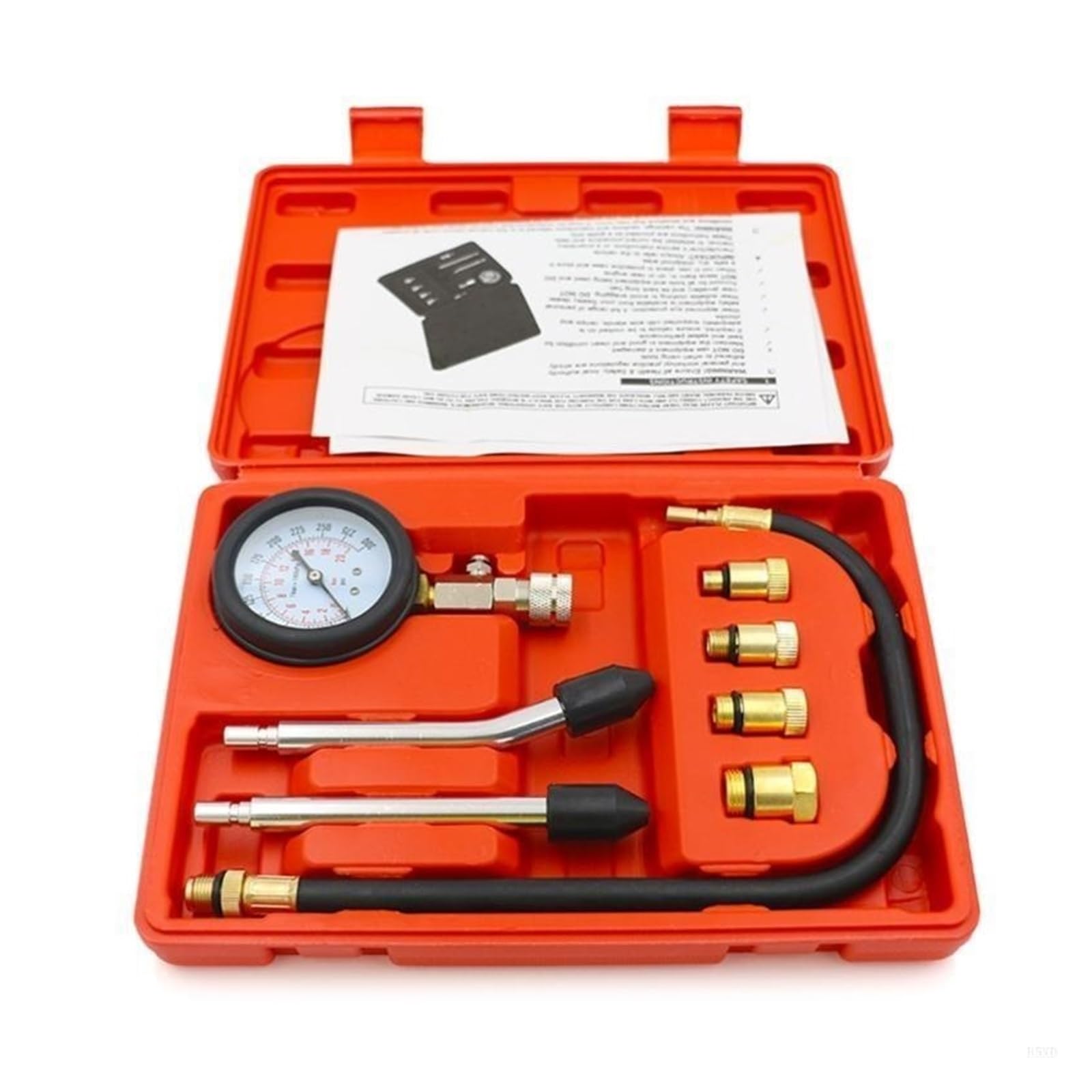 Probador de compresión Cilindros Motor Gasolina Herramienta for automóviles 0-300 PSI Herramienta de Prueba