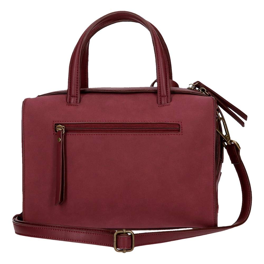 Pepe Jeans Lorain Bolso Bowling Rojo 28x21x14 cms Piel Sintética