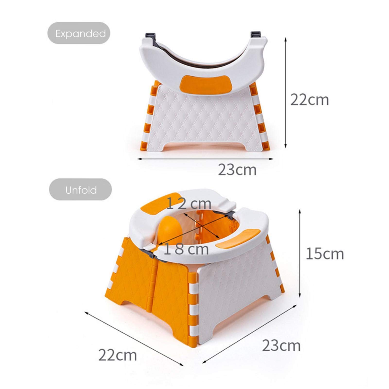 zaizai Taburete De Inodoro Plegable Portátil para Automóvil, Orinal De Viaje para Adultos, Niños, Inodoro De Emergencia Móvil, Asiento De Inodoro, Inodoro Portátil para Automóvil,Inodoro De Camping