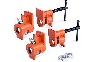 PONY 2-Pack 52 Wood Gluing Pipe Clamp for 1/2 Inch Black Pipe