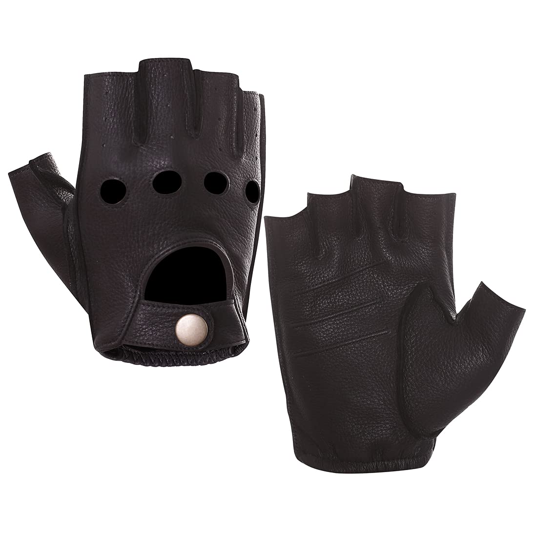 Harssidanzar Lederhandschuhe Damen,Winter Warmes Kaschmirfut