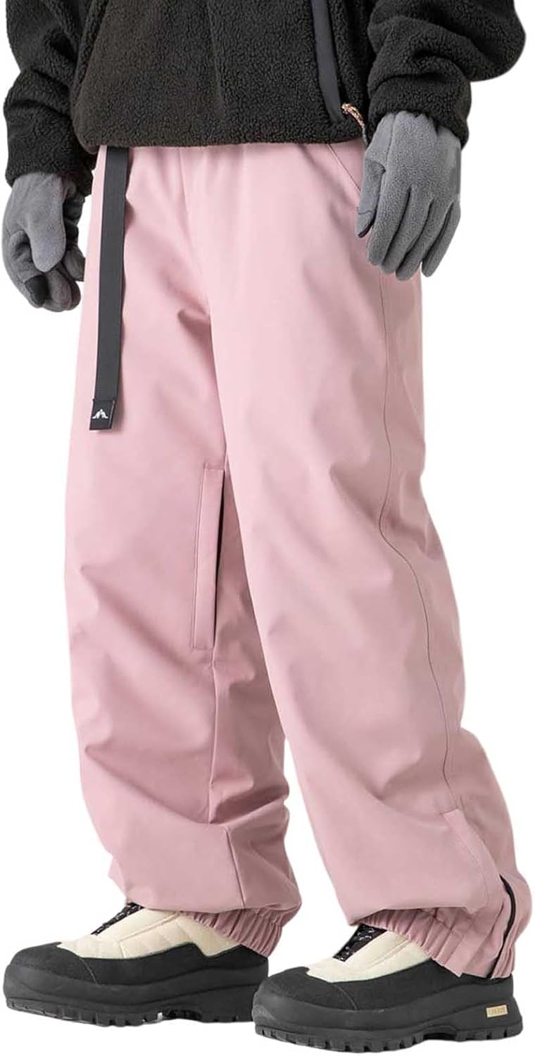 Mens Snow Bibs Waterproof Insulated Snowboard Bibs Windproof Winter Ski Pant Baggy Ski Bib Overalls