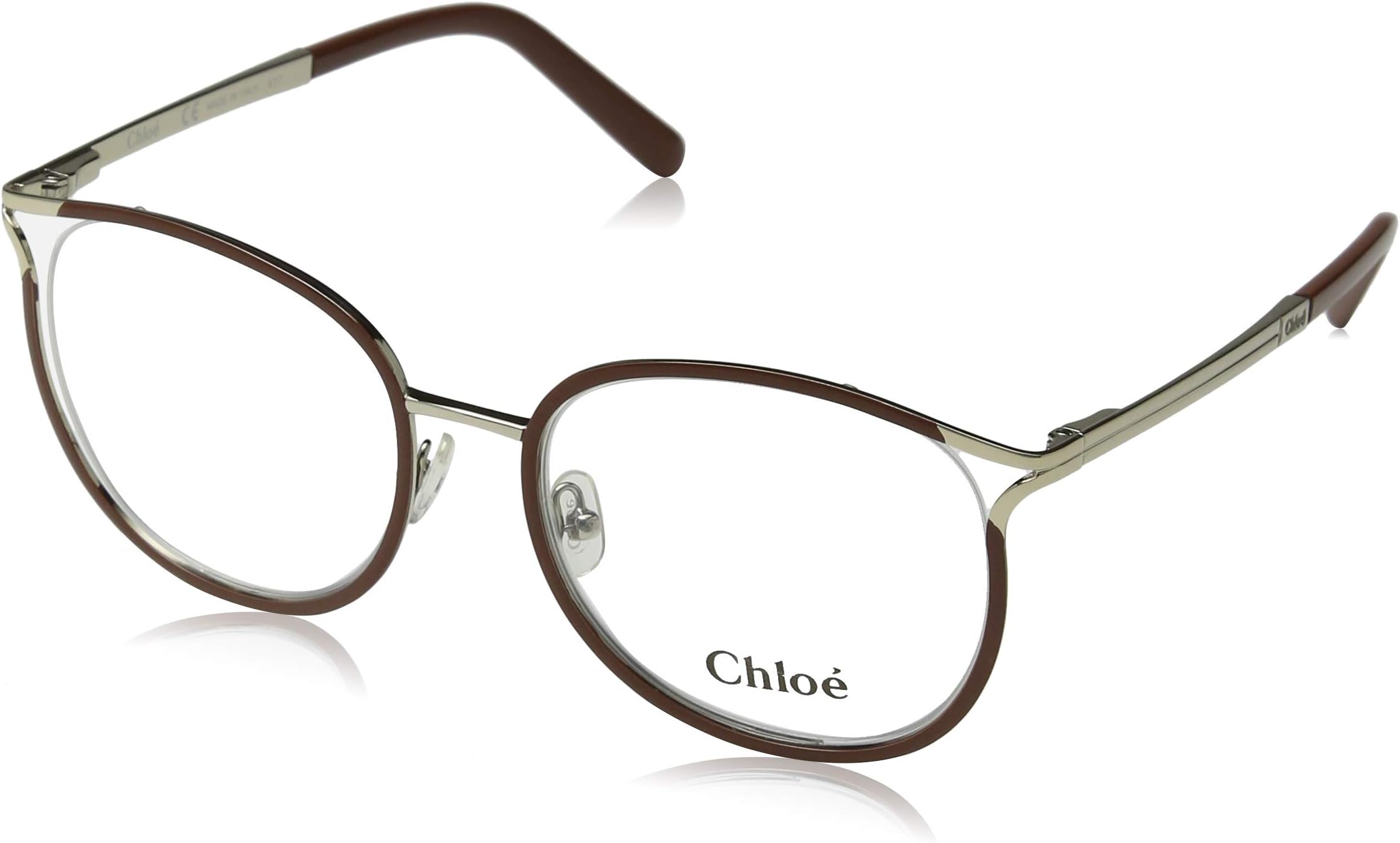 Chloè Women's CE2126 722 52 Optical Frames, Gold/Light Brown