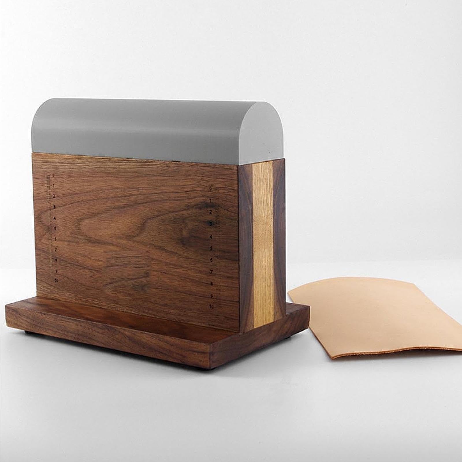 Holz-Leder-Biegewerkzeug, Mehrzweck-Biegewerkzeug aus Holz, schwarzes Walnussholz, Material für Lederwaren, Geldbörsen und Gürtelproduktion