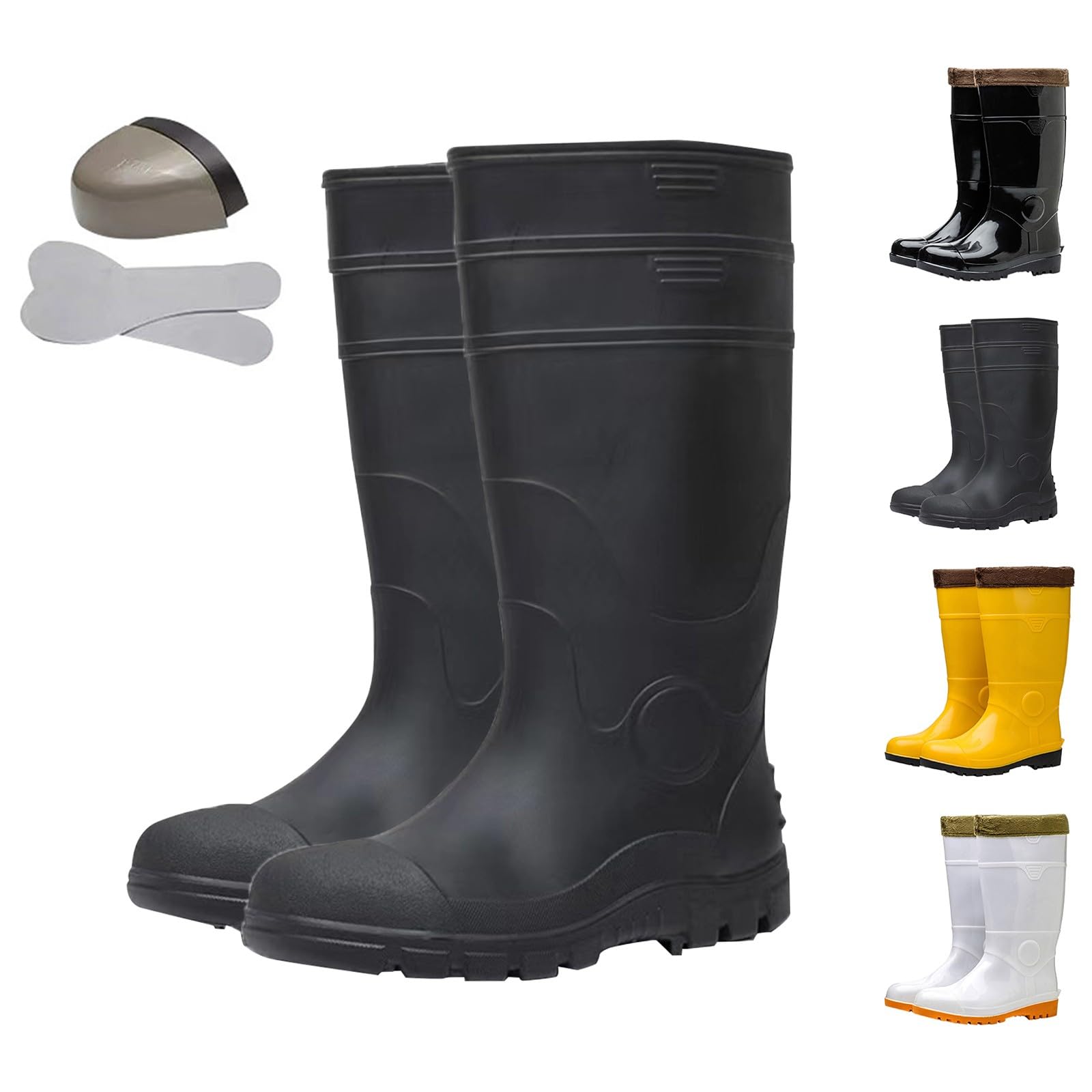 Botas De Agua De Caña Media Para Mujer Y Hombre Botas Impermeables Botines Jardín Trabajo Ligeras Y Cómodas Trabajo Duraderas Antideslizante Adecuado Para Días Lluviosos Y Ambientes Húmedos