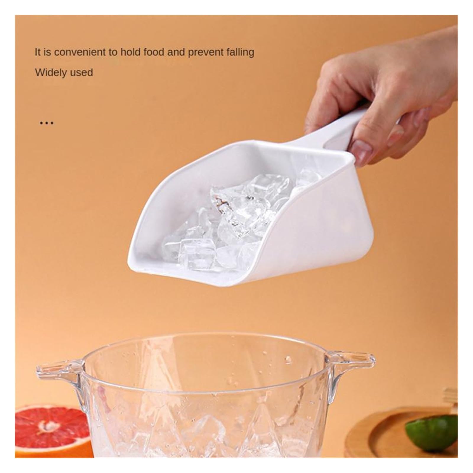 Eisschaufel 1/5PCS Verdickt Große Milch Tee Shop Eis Maschine Kunststoff Schaufel Spezielle Lebensmittel Reis(Large 4pcs)
